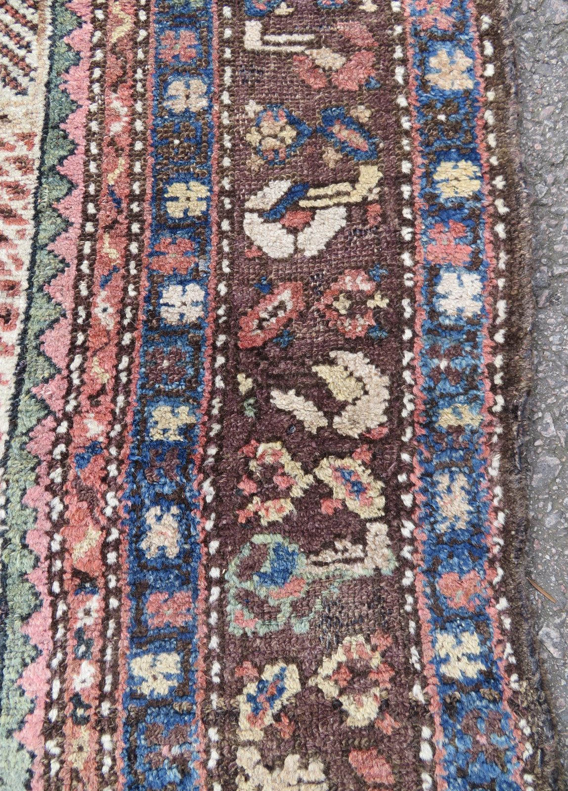 photo furniture Antique Kurdish Tribal Rug. 206cm X 117cm.