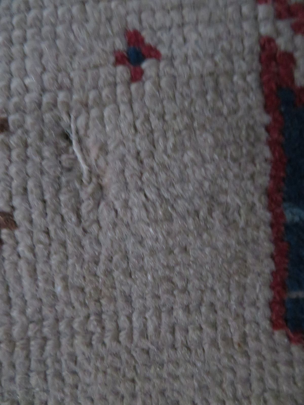 photo furniture Scarce Antique White Ground Konya (Prayer) Rug. 120cm X 98cm.