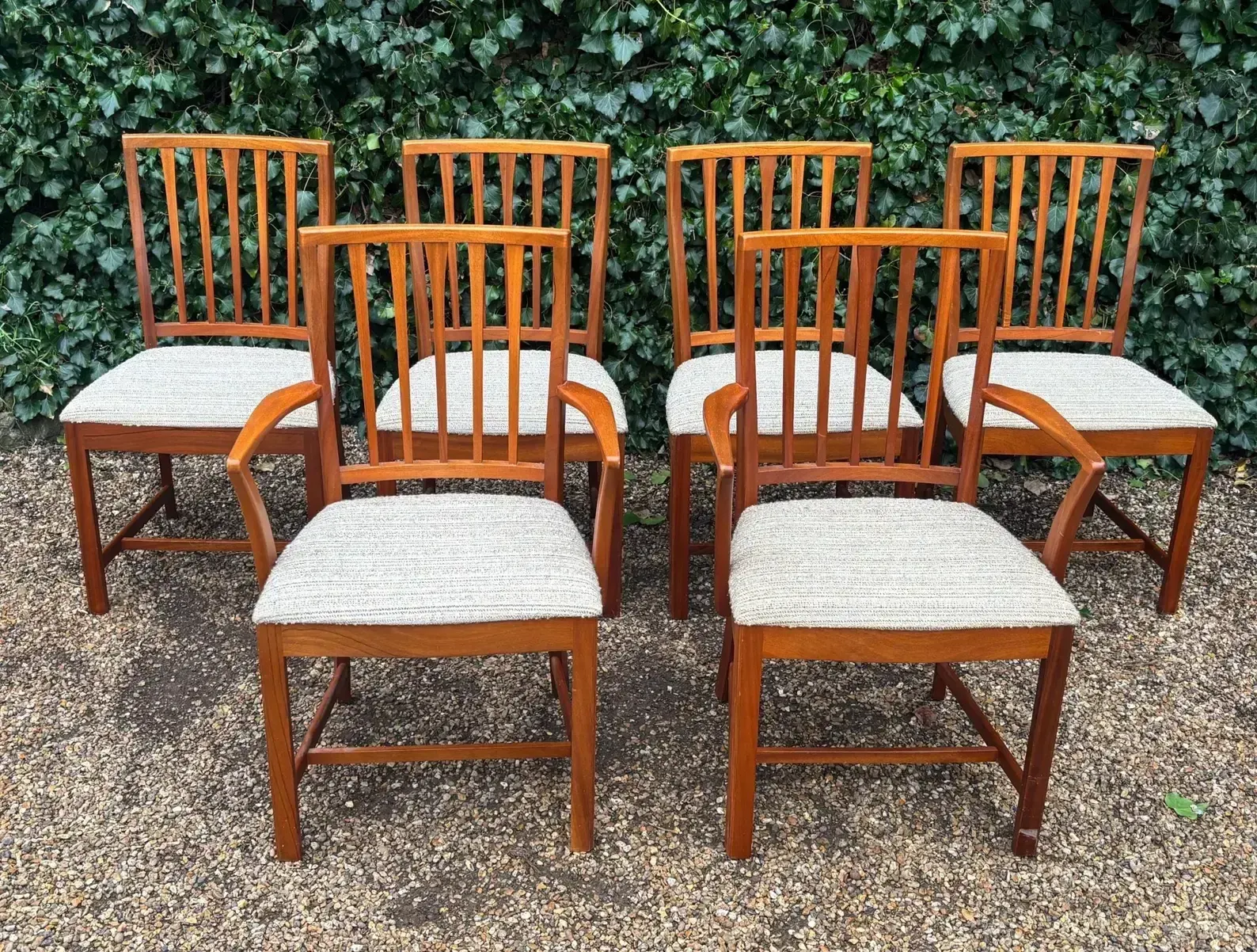 Set Of 6 Mid Century Teak Dining Chairs By McIntosh C.1970s photo furniture