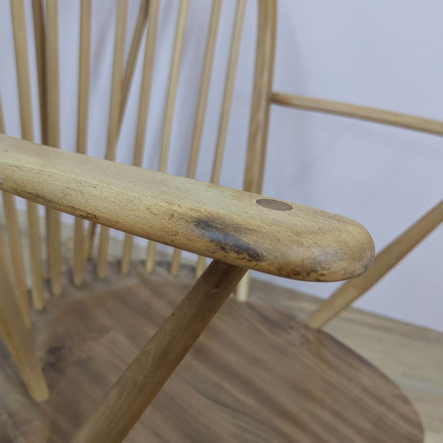 Original Vintage 1960s Ercol ‘Grandfather’ Model 315 Rocking Chair photo vintage