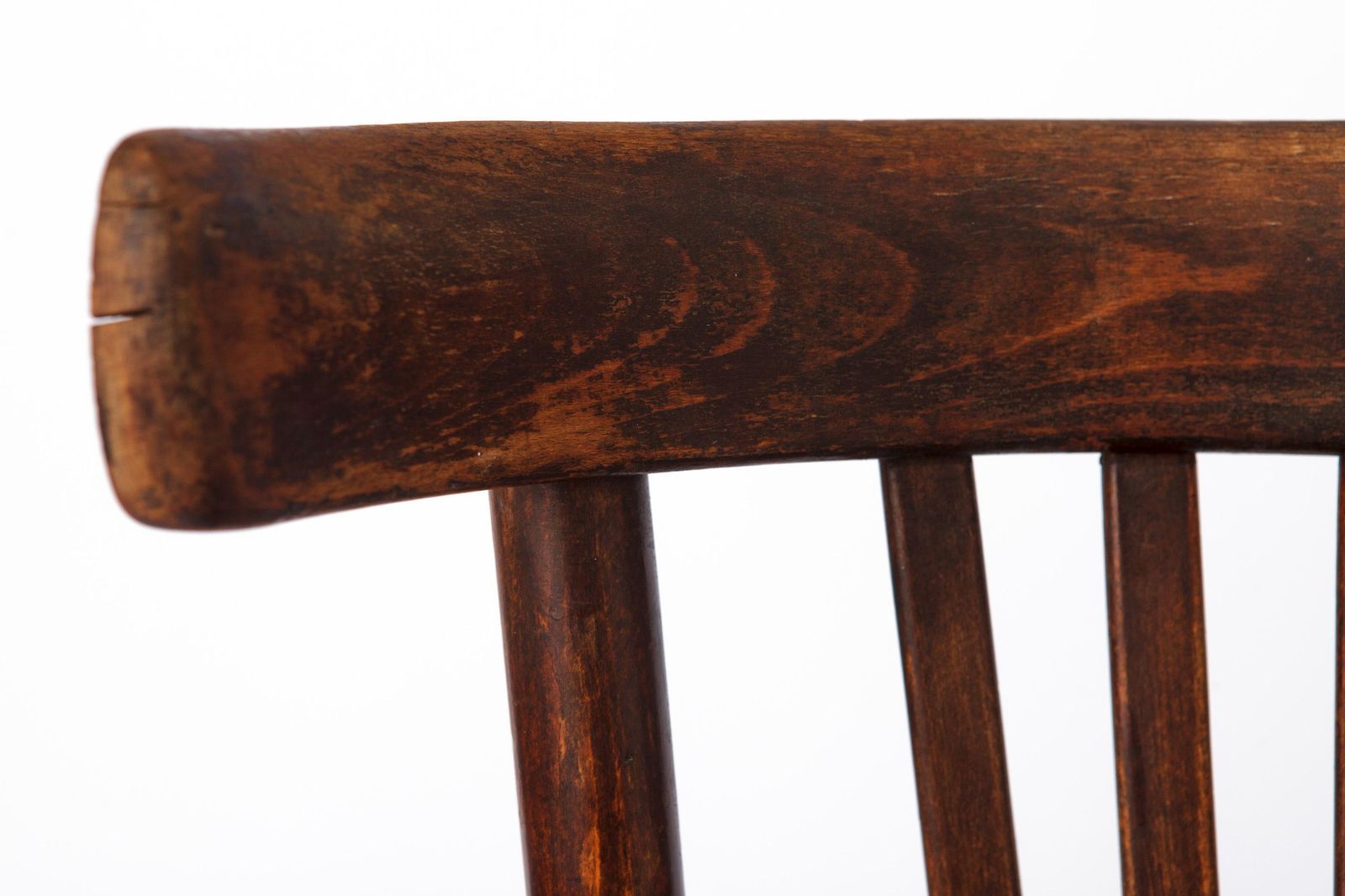 Vintage Wooden Desk Chair 1930s 1950s, Belgian Beech Wood Chair, Mid Century Dining Chair, Dark Stained Wood Chair photo Furniture