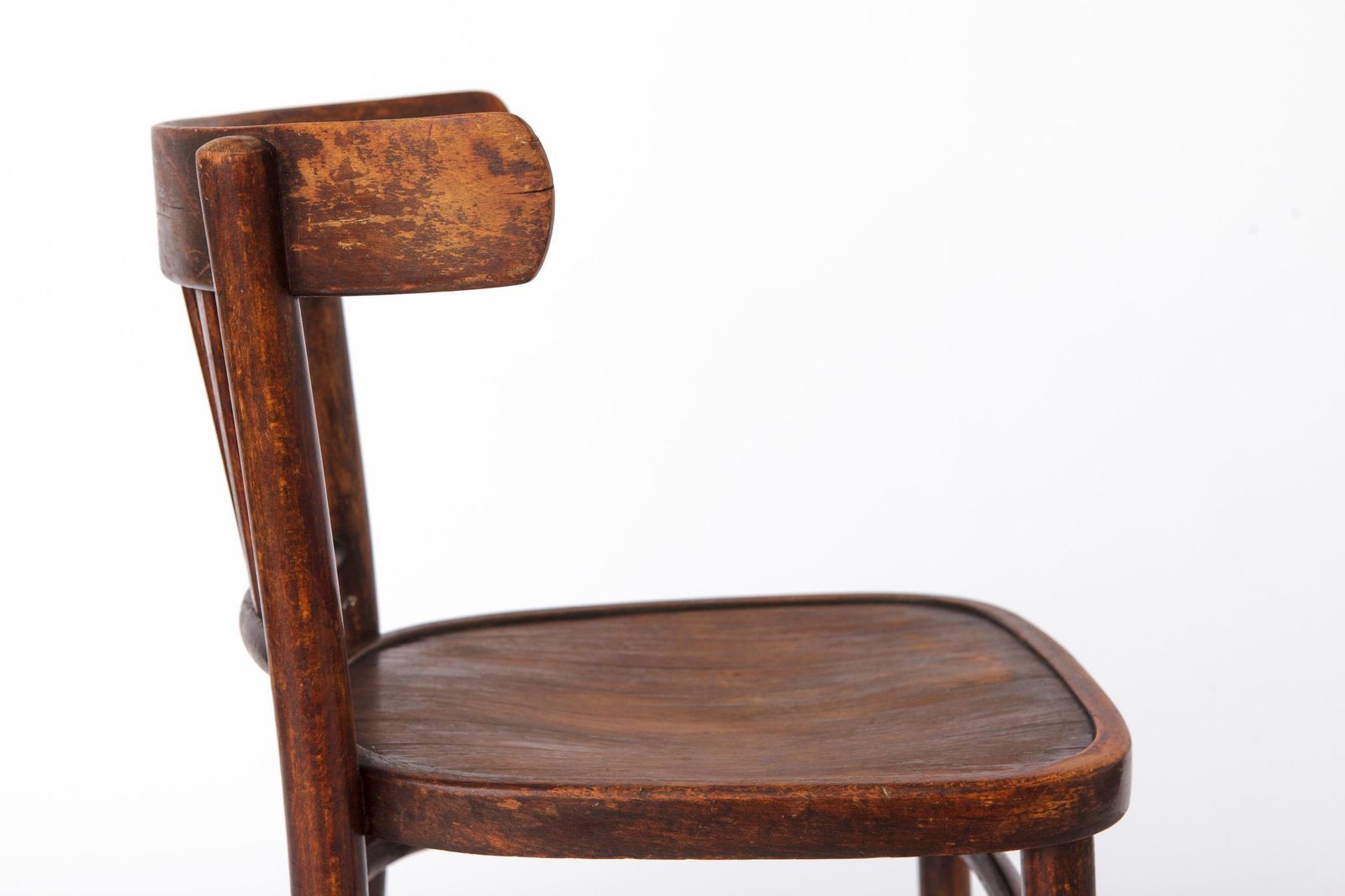 photo furniture Vintage Wooden Desk Chair 1930s 1950s, Belgian Beech Wood Chair, Mid Century Dining Chair, Dark Stained Wood Chair