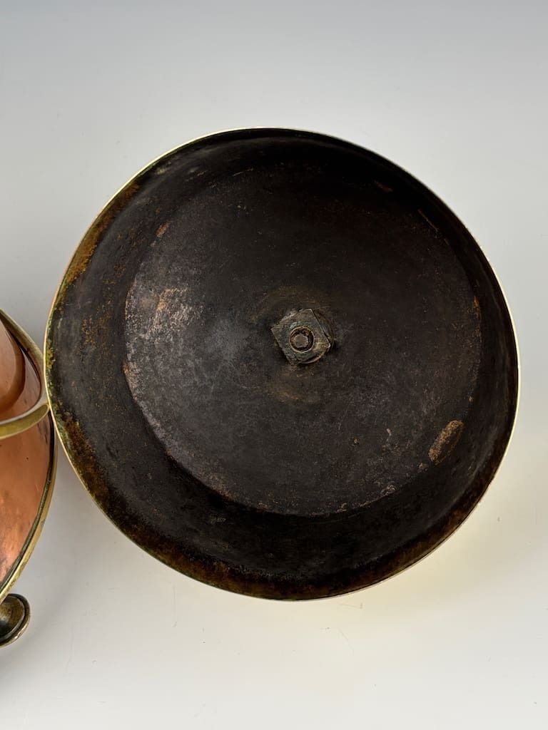 photo for sale 19th Century Dutch Copper And Brass 'Doofpot' (Ember Pot)
