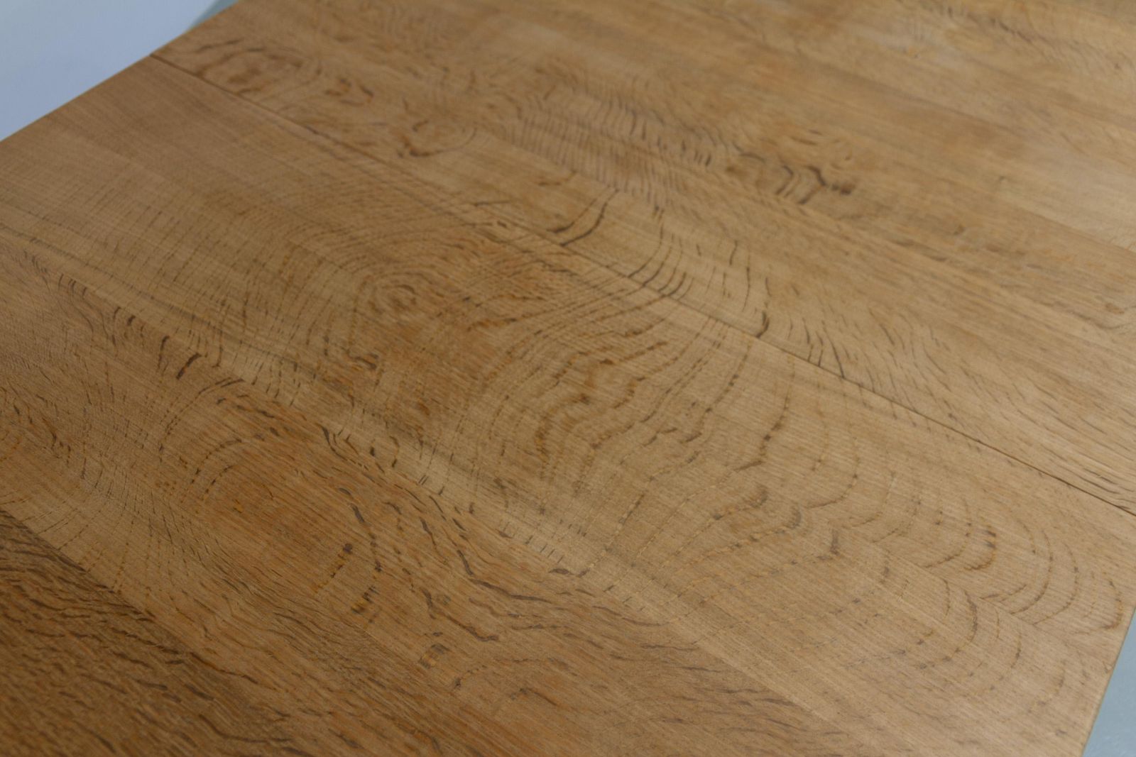 Danish Brutalist Oak Extendable Dining Table By Henning Kjærnulf, 1970s. photo vinterior