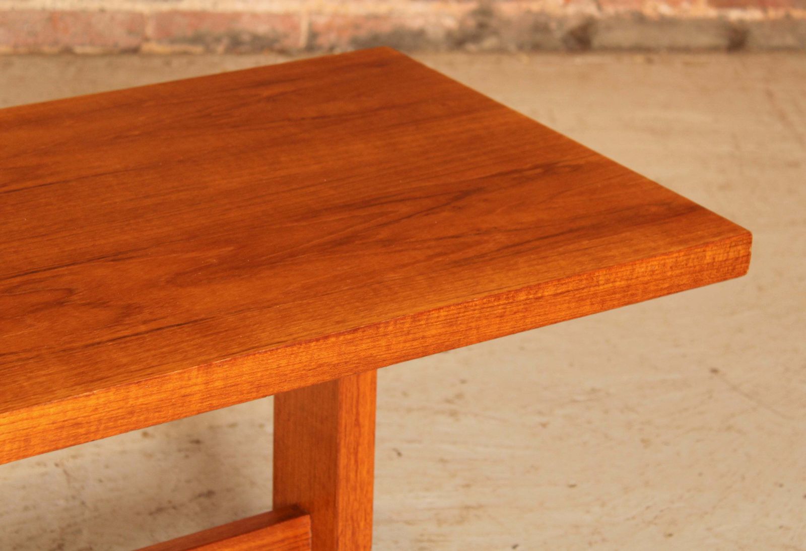 German Mid Century Teak Coffee Table With Cast Aluminium Legs, Circa 1960s photo 325.0