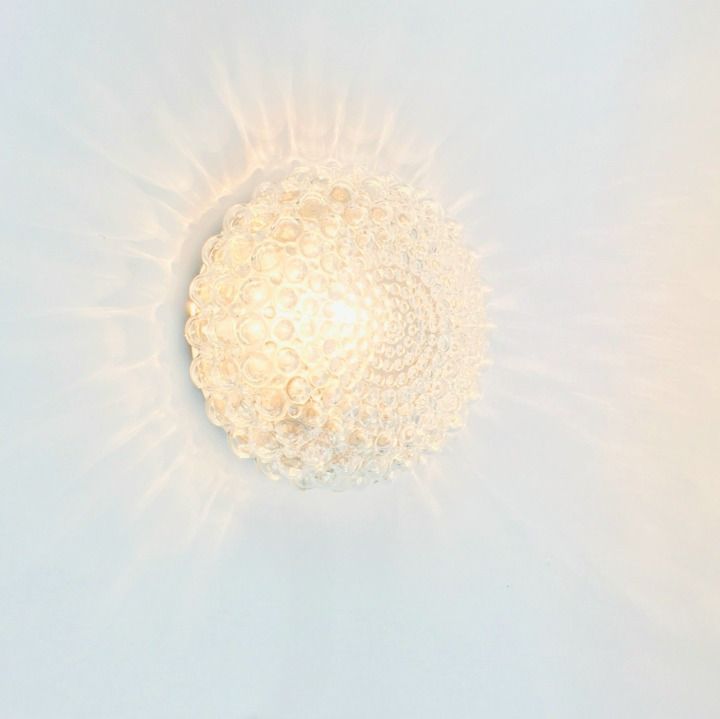 Mid Century Modern Bubbelglas Plafondlamp Van Helena Tynell Voor Limburg, Duitsland, Jaren 1960/1970 photo vinterior