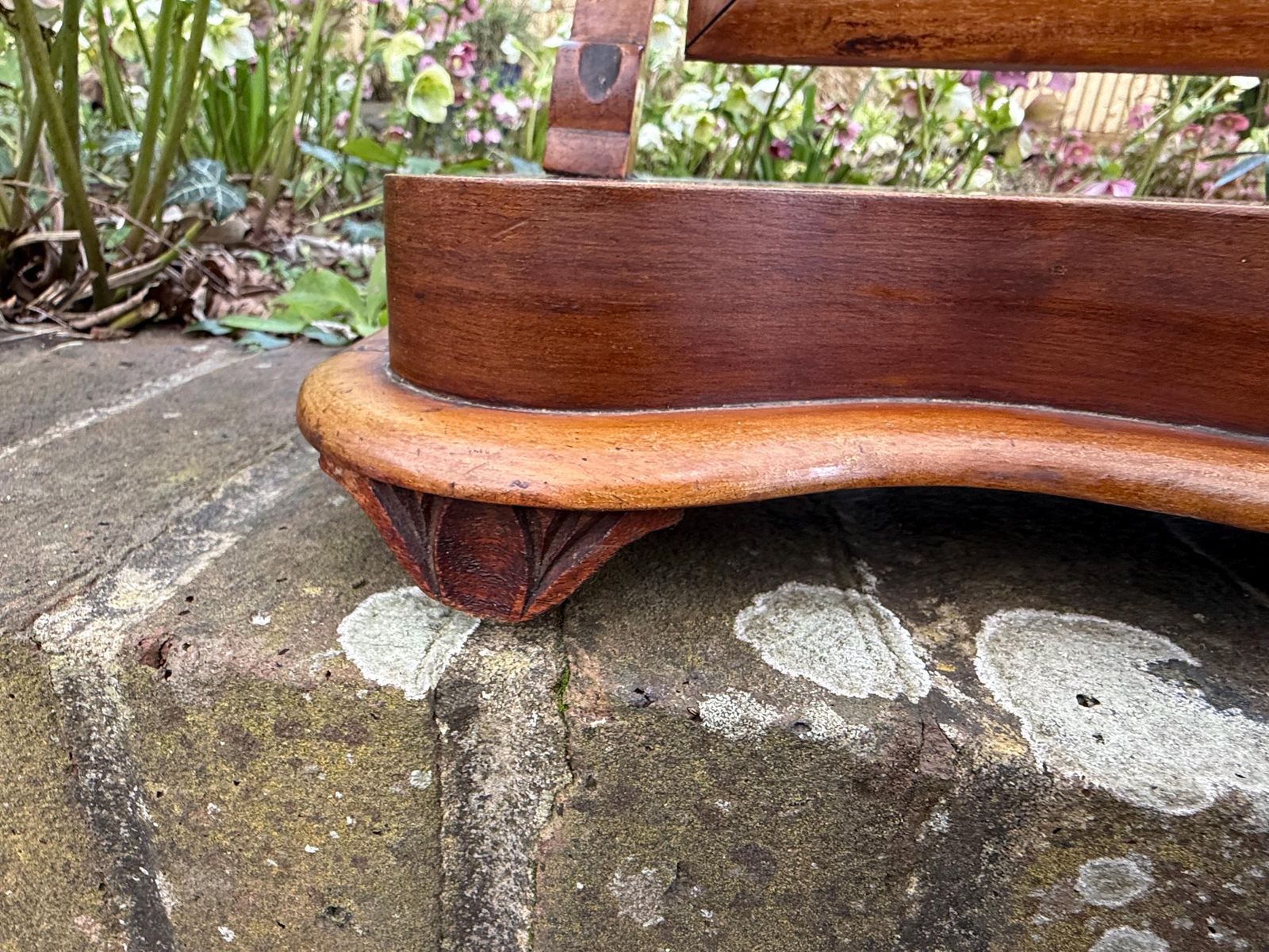 photo vintage Antique Edwardian Solid Wood Dressing Table Swing Mirror Circa 1910