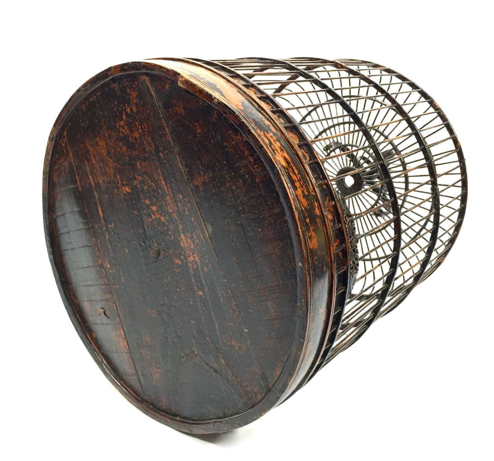 photo vinterior Antique 20th Century Oriental Bird Cage / Birdcage House / Tabletop / Hanging