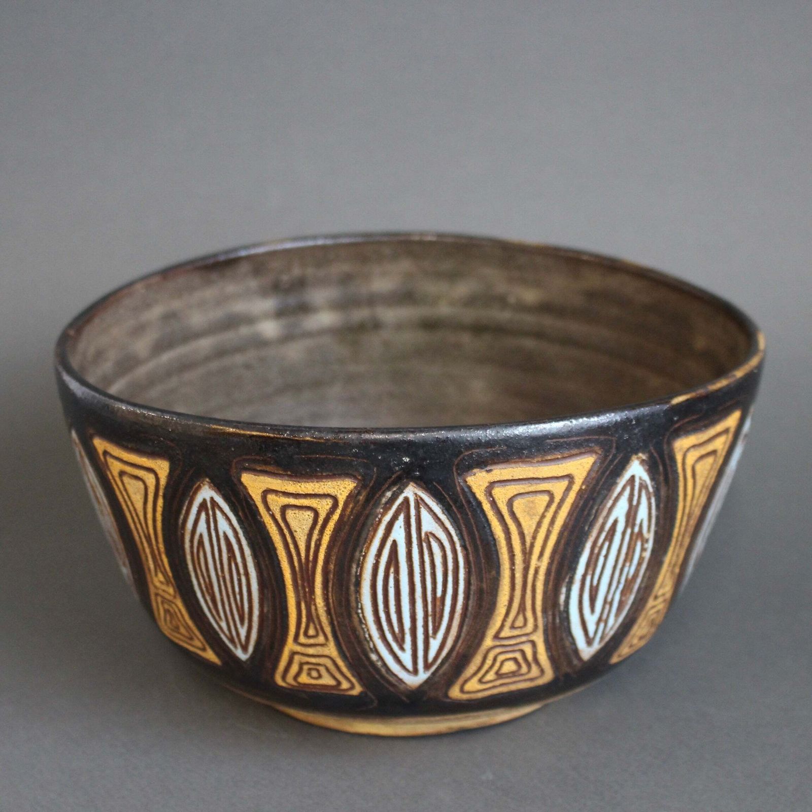 Vintage French Ceramic Bowl By Alexandre Kostanda (Circa 1960s)