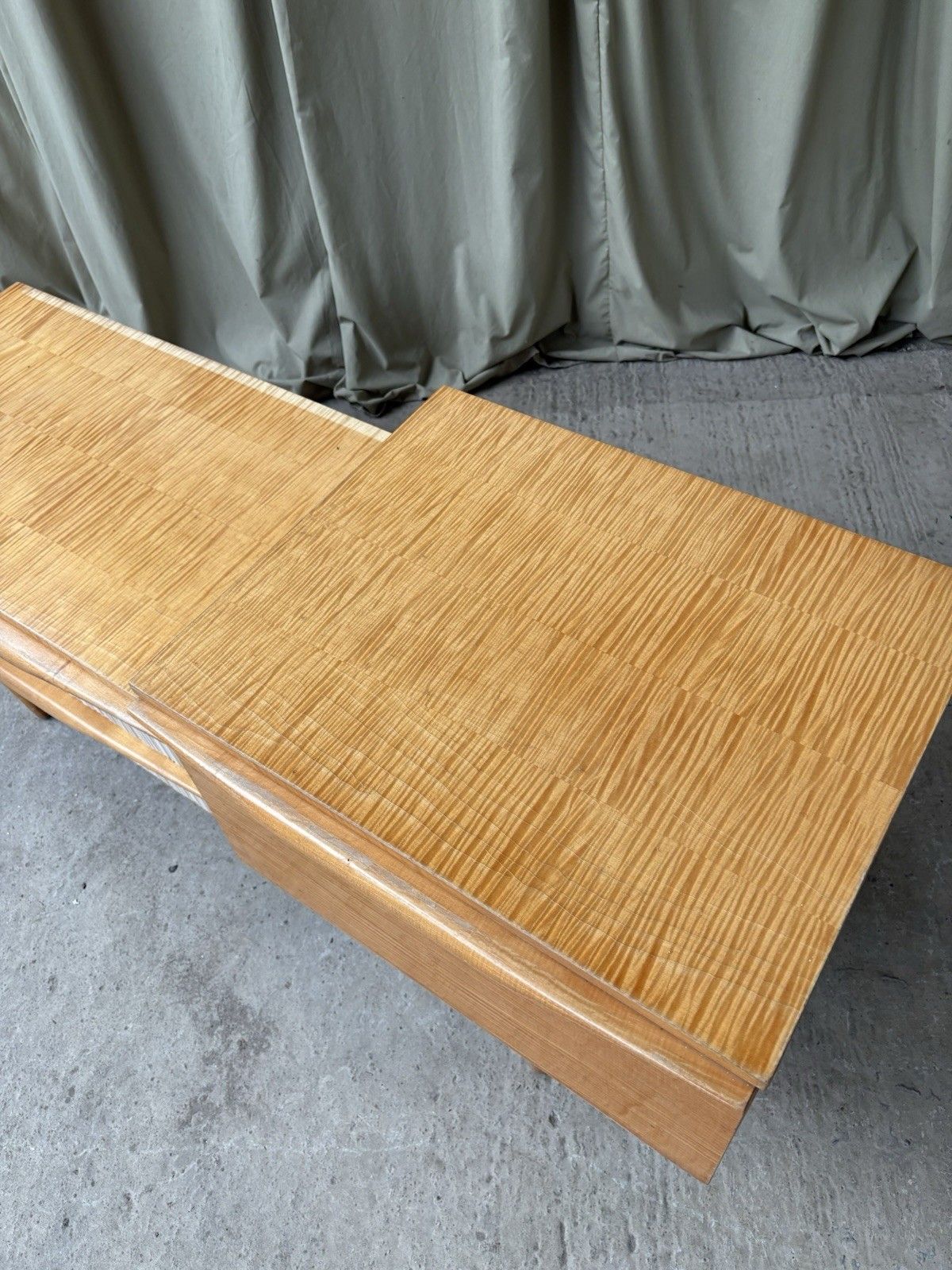 photo for sale Vtg Mid Century Telephone Side Table Entranceway Hallway Bench Seat Danish R54