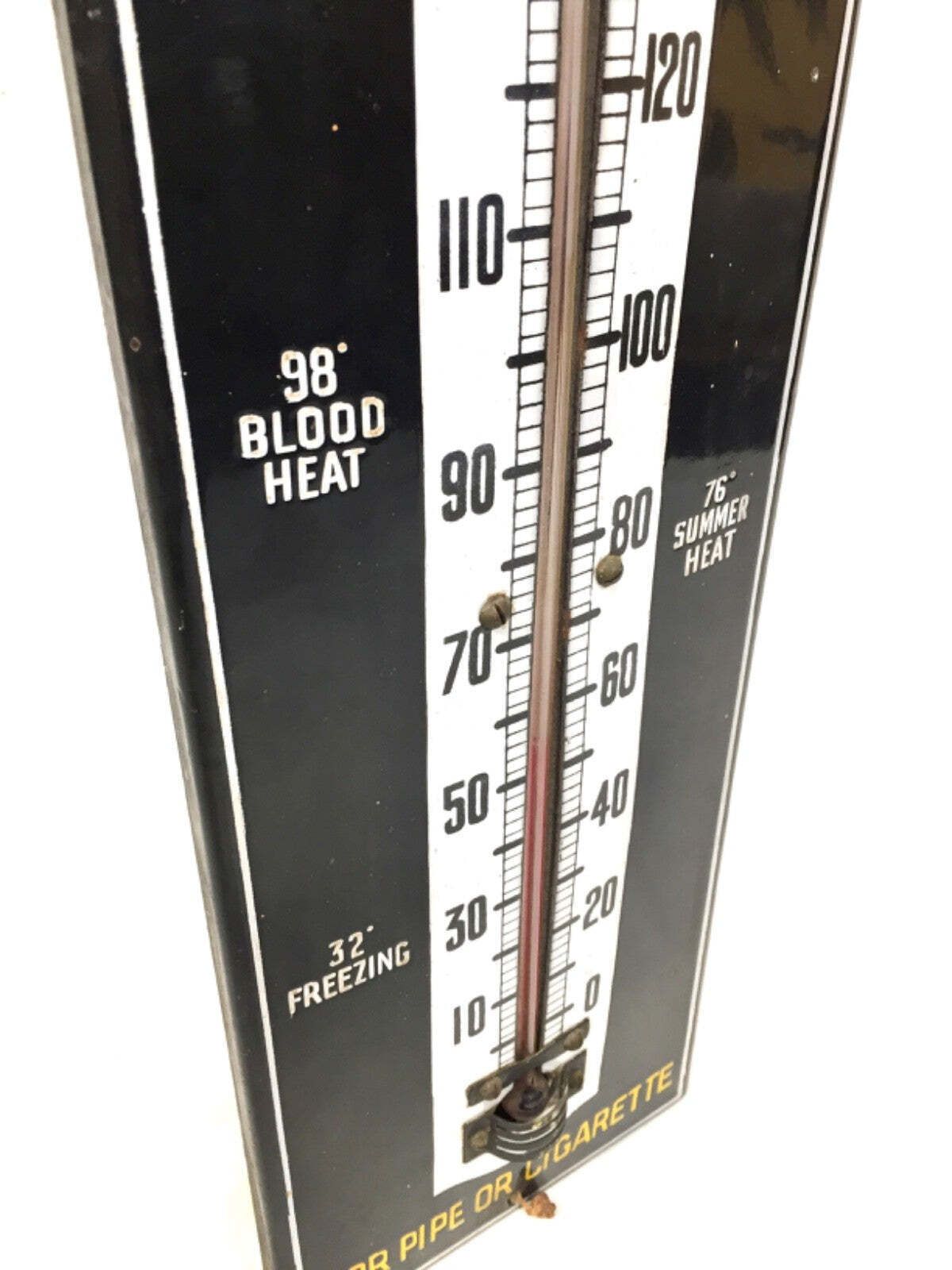 Antique Advertising Nosegay Tobacco Wall Hanging Thermometer Plaque Enamel Sign photo buy