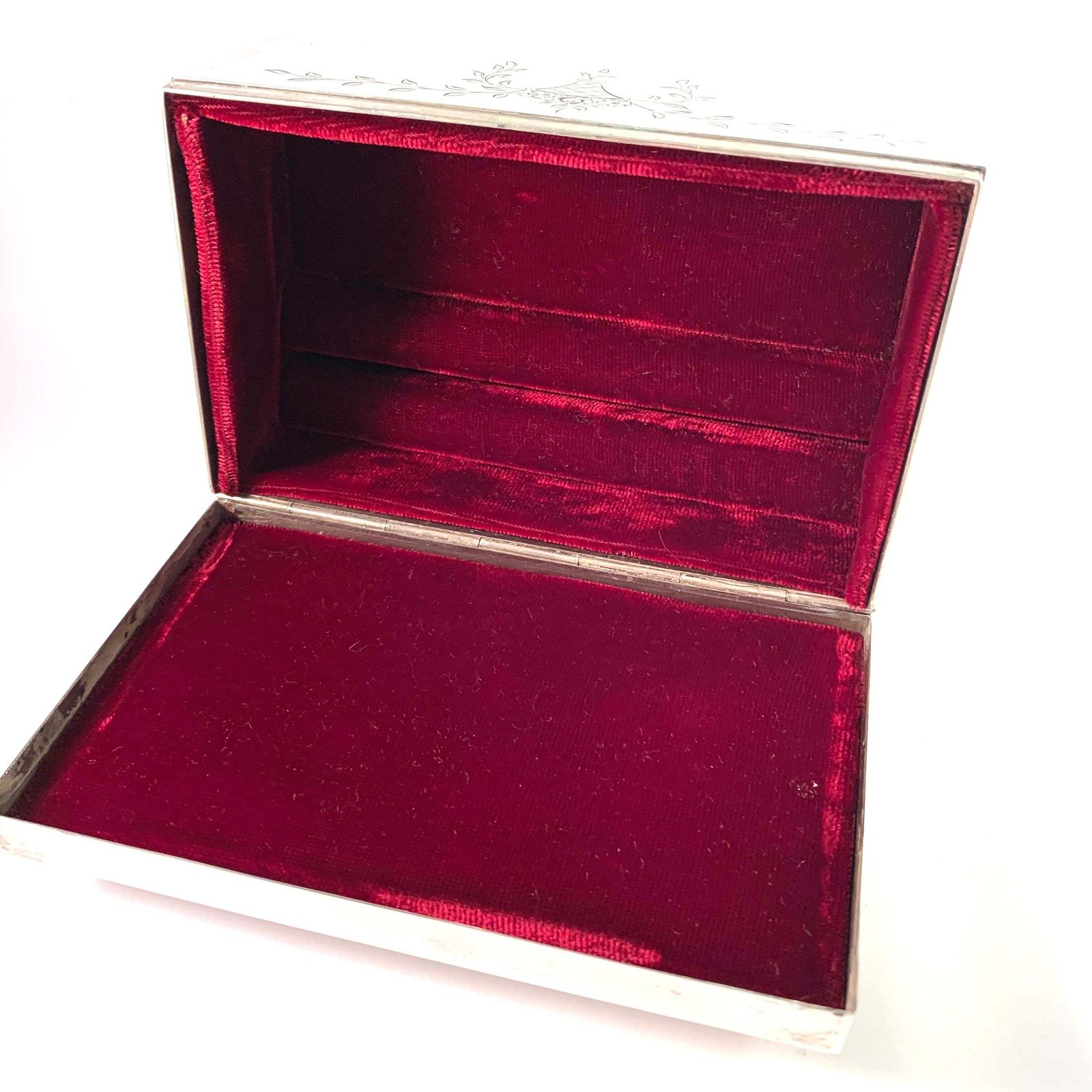 Shreve & Co San Francisco Victorian Sterling Silver Jewelry Casket photo for sale