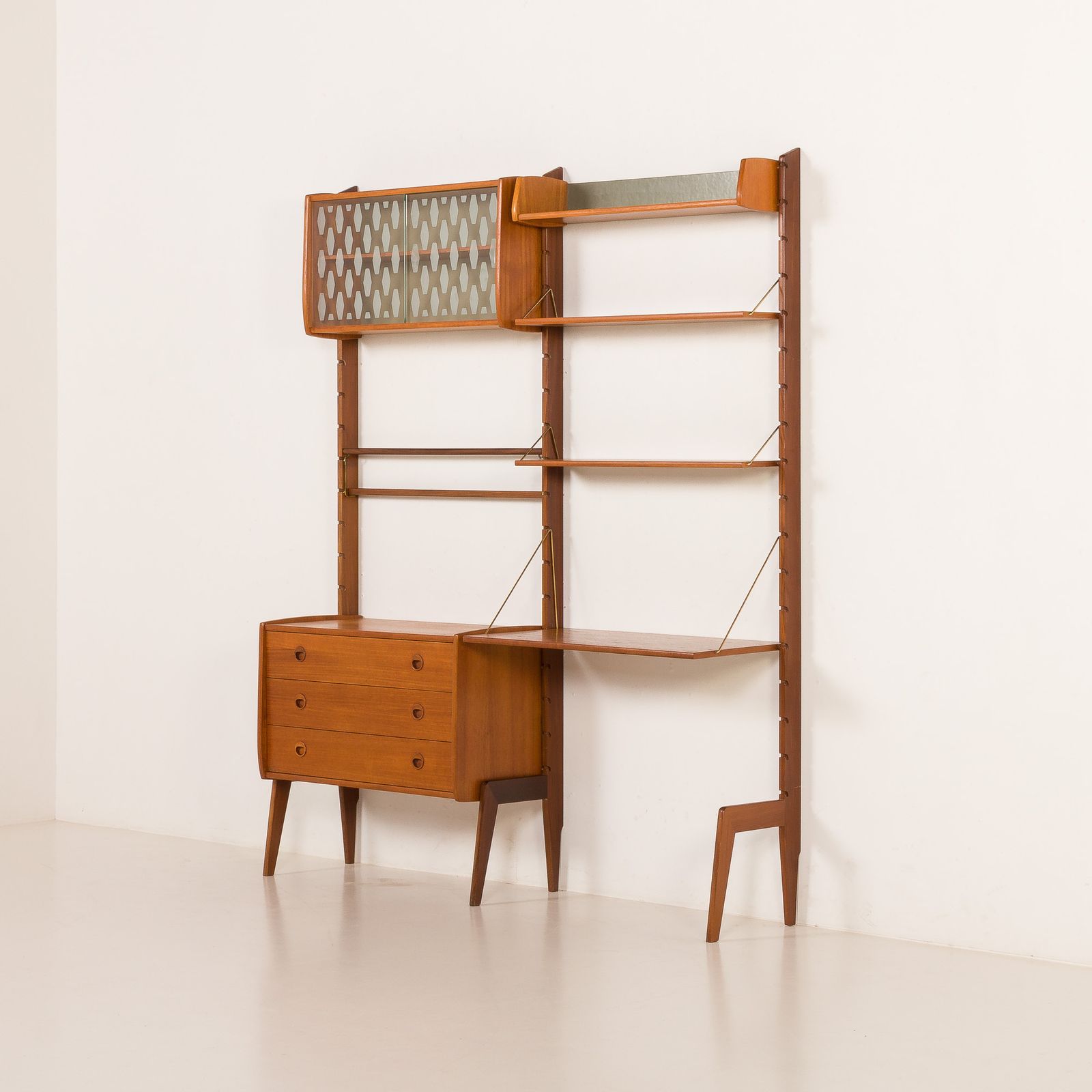 Ergo Free Standing Wall Unit With A Desk By John Texmon, Norway 1960s photo Furniture