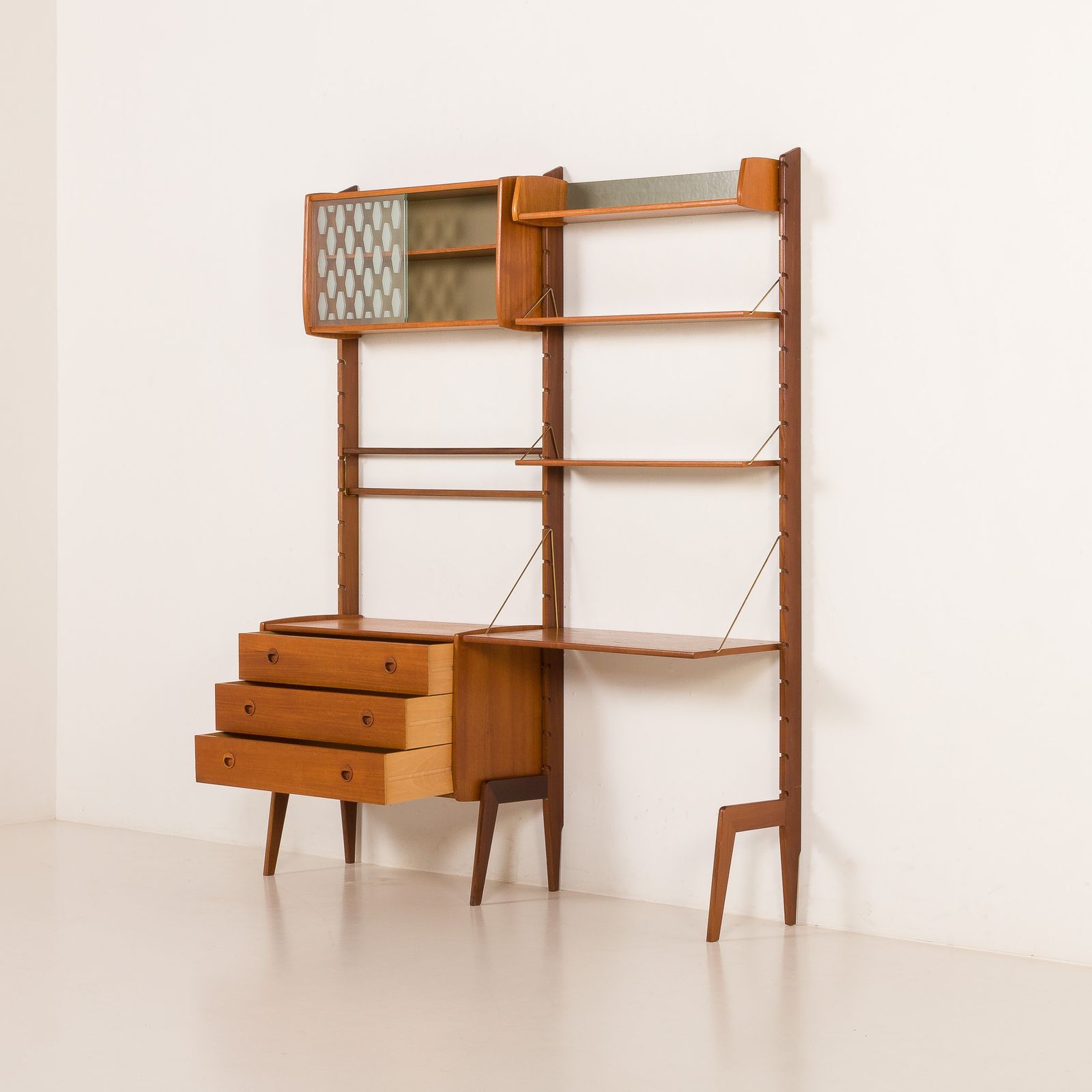 Ergo Free Standing Wall Unit With A Desk By John Texmon, Norway 1960s photo 1957.0