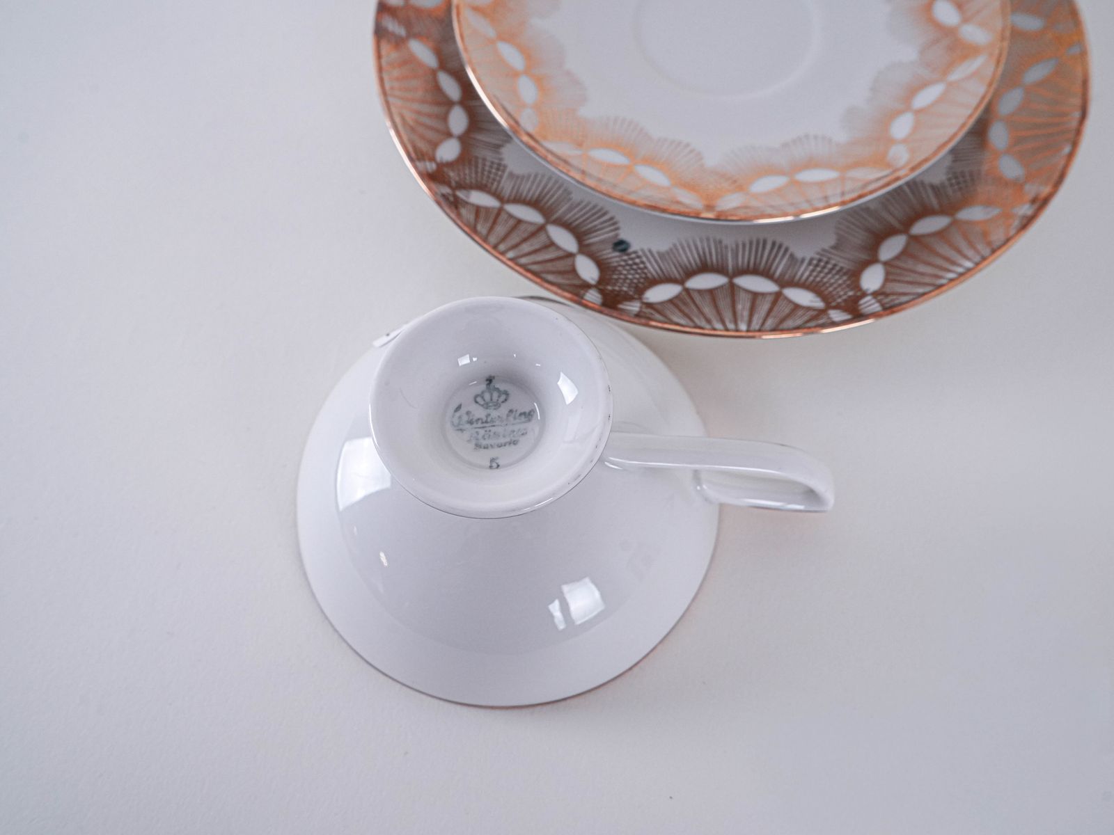 Porcelain Cup, German Design, 1940s, Manufactured By Winterling Röslau Bavaria photo vinterior