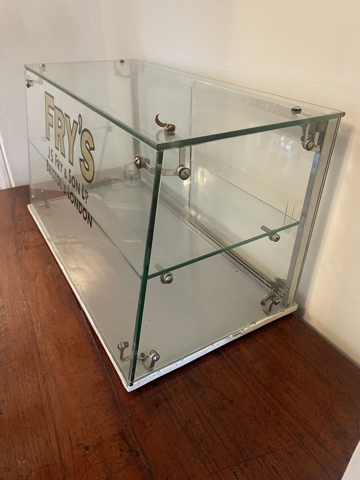 Original Mid Century Fry's Chocolate Glass Counter Top Display photo Furniture