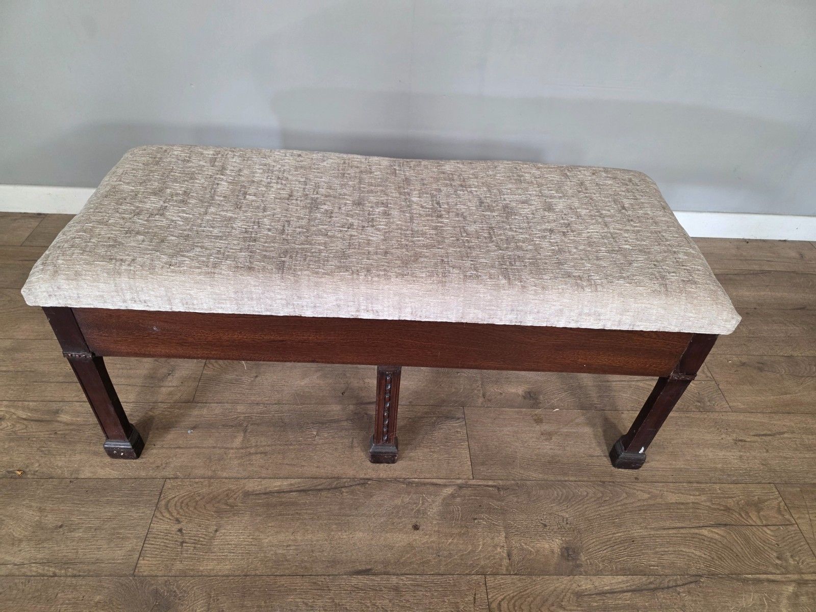 Antique Mahogany Adams Style Large Stool/Window Seat 18th Century photo Furniture