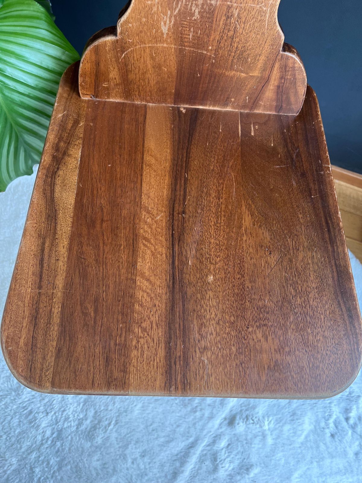 Furniture Unique Wood Accent Chair, Brutalist Mid Century Modern Farmhouse Furniture photo
