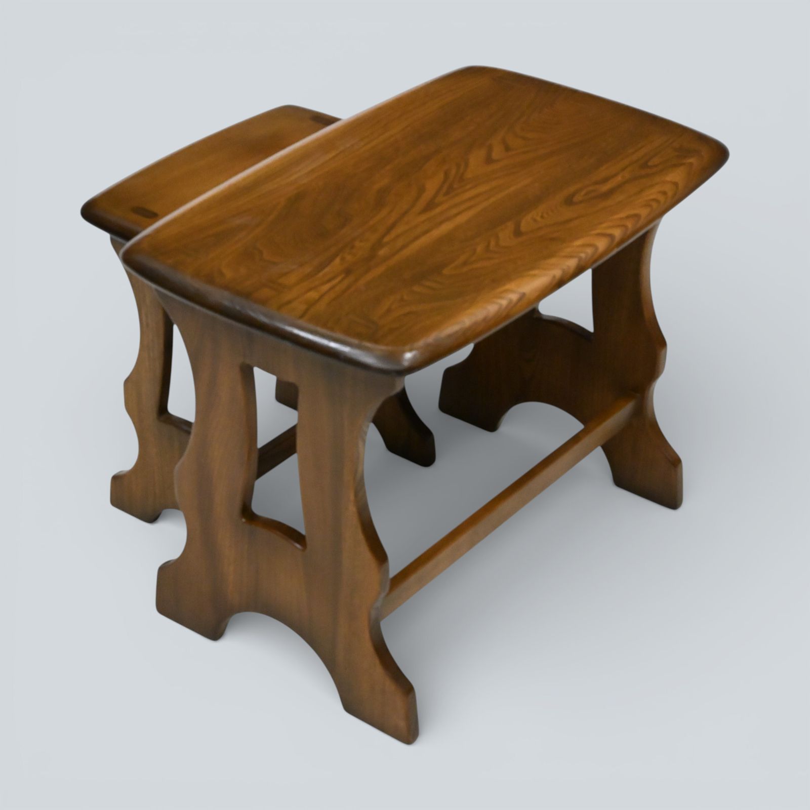 Ercol Nest Of Tables 2 Windsor In Golden Dawn Free Uk Delivery* photo 247.0