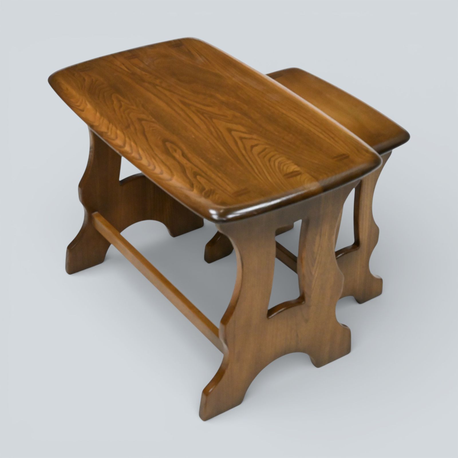 Ercol Nest Of Tables 2 Windsor In Golden Dawn Free Uk Delivery* photo buy