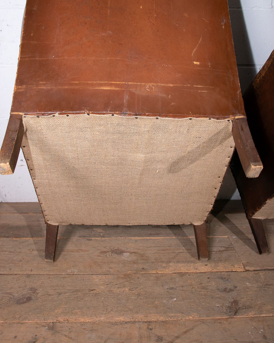 Pair Of Leather Club Armchairs photo furniture