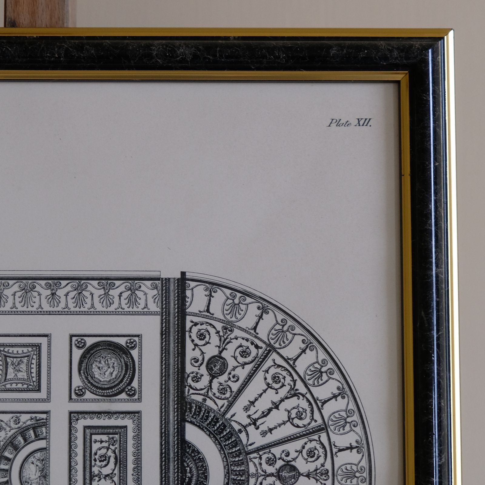 Design Of The Ceiling Of The Libaray Or Great Room At Kenwood, After Robert Adam photo furniture