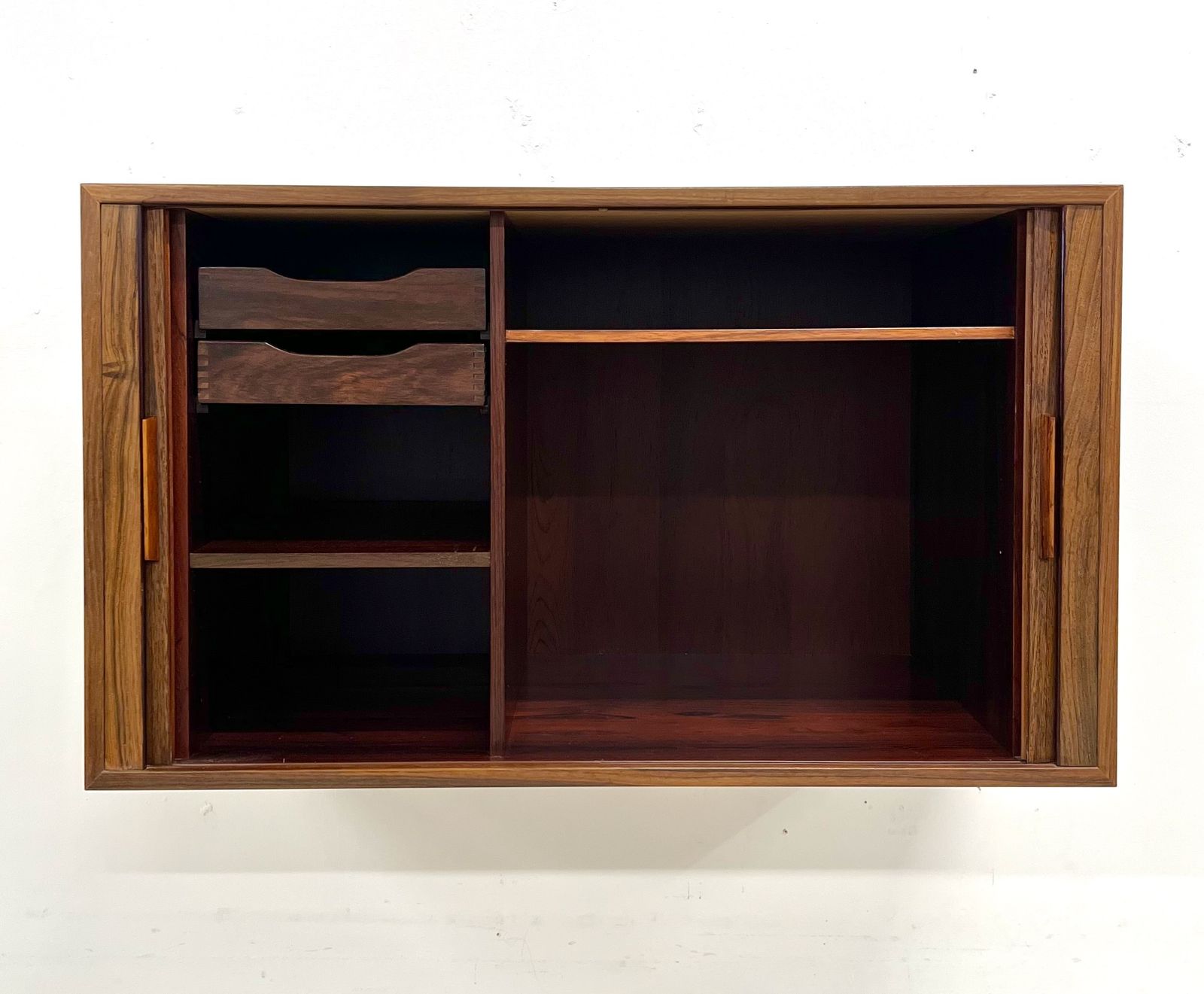 Rosewood Tambour Cabinet By Kai Kristiansen For Feldballes photo vintage