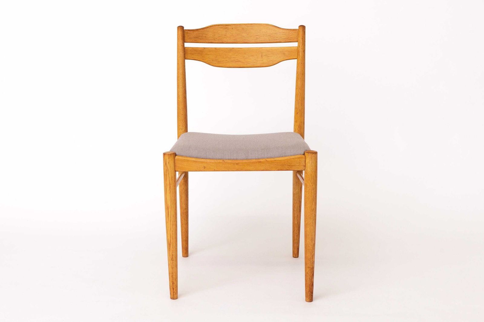 Set Of 6 Vintage Dining Chairs 1970s, Beechwood & Teak Chairs, Mid Century Wooden Dining Chairs, Newly Upholstered photo Furniture