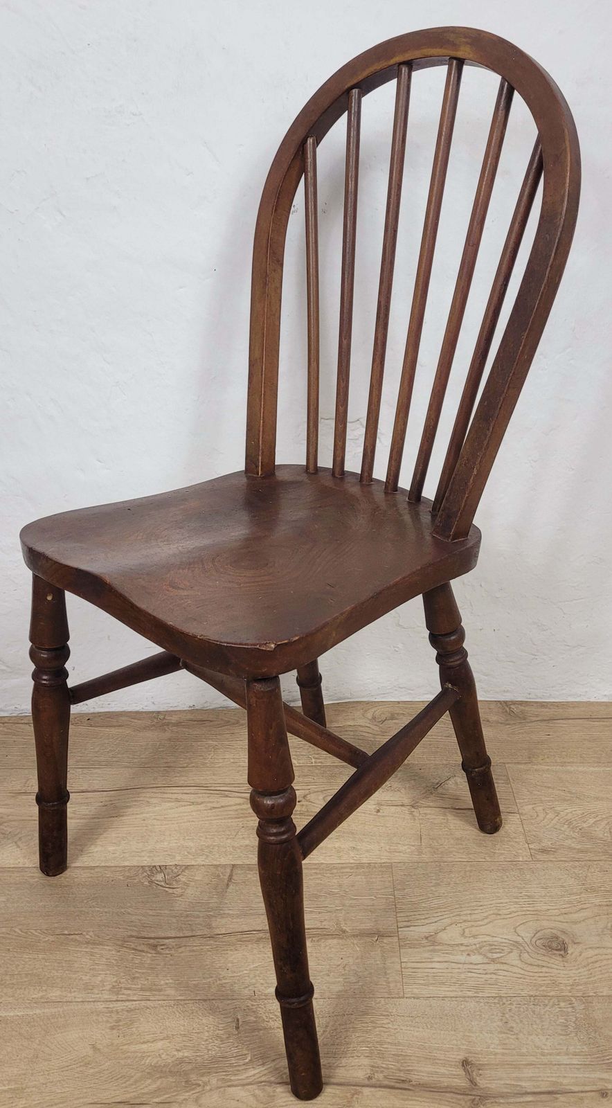 Vintage Kitchen Chair Hoop Back Elm & Birch English 20thc photo Furniture