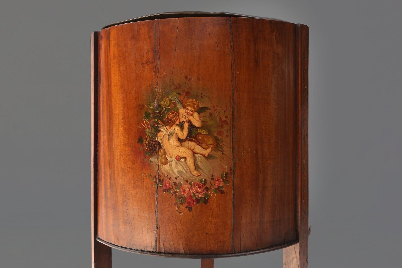 photo furniture Antique Victorian Painted Planter On Stand, 1800s