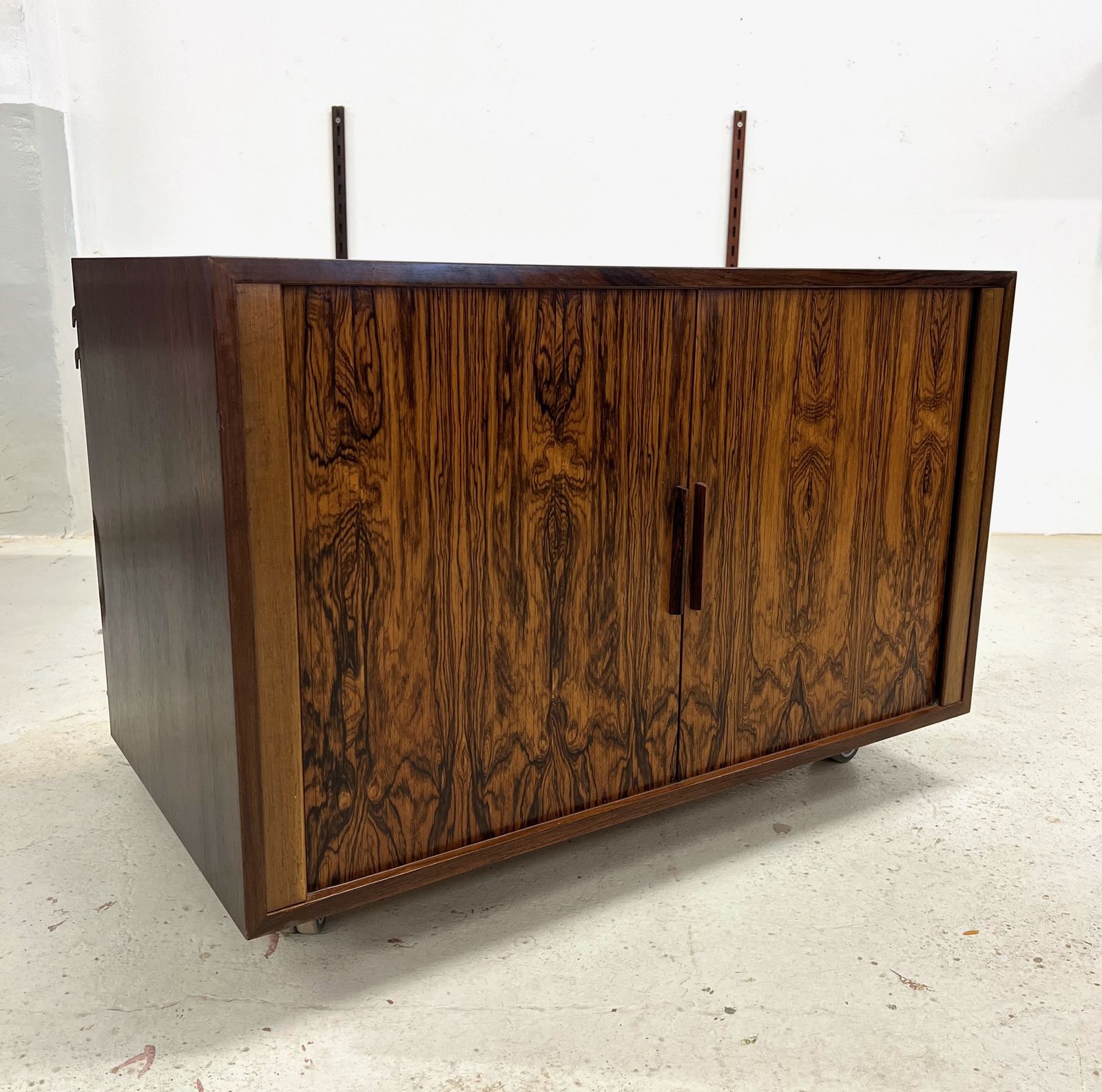 Rosewood Tambour Cabinet By Kai Kristiansen For Feldballes photo vinterior