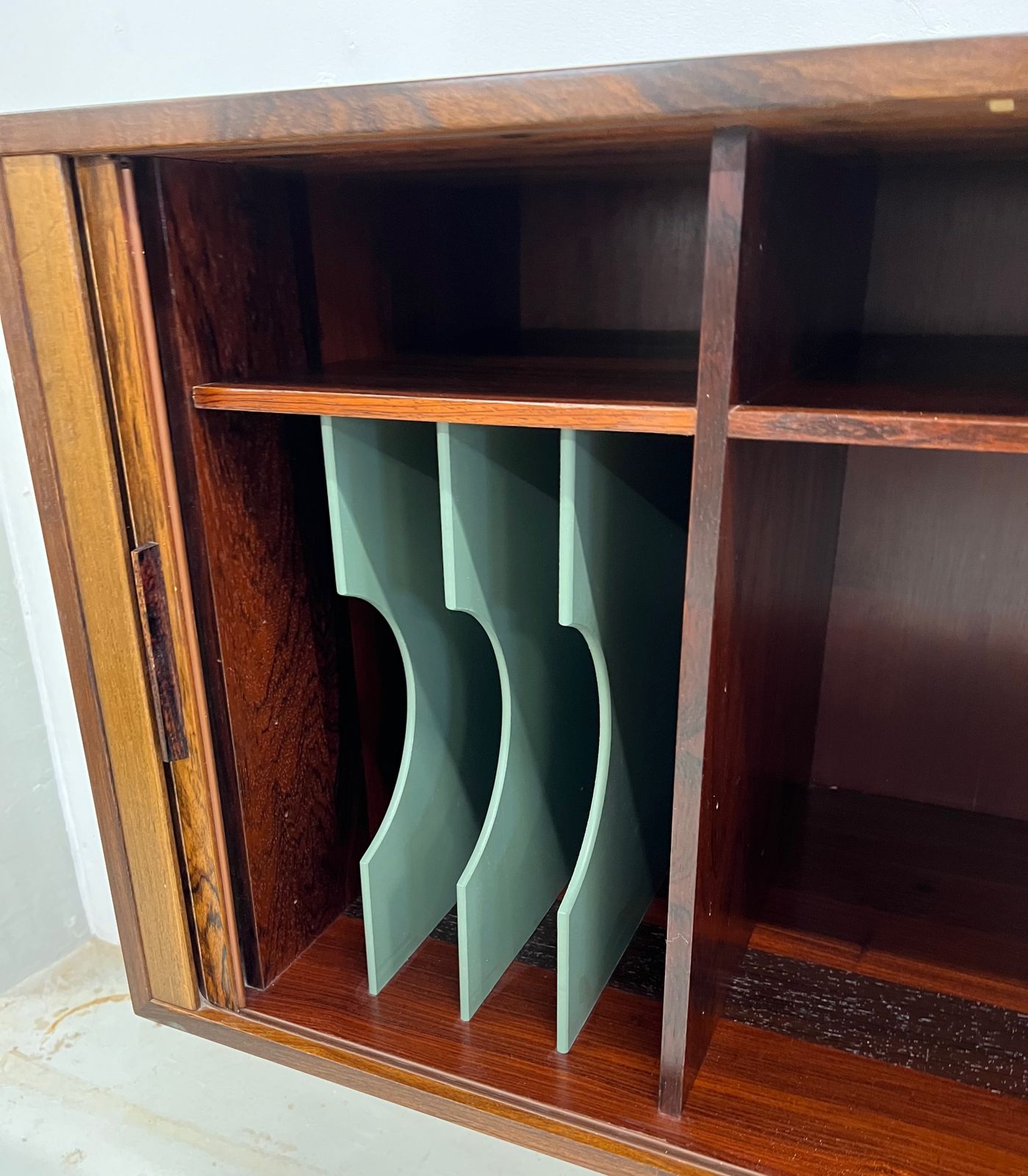 Rosewood Tambour Cabinet By Kai Kristiansen For Feldballes photo vintage
