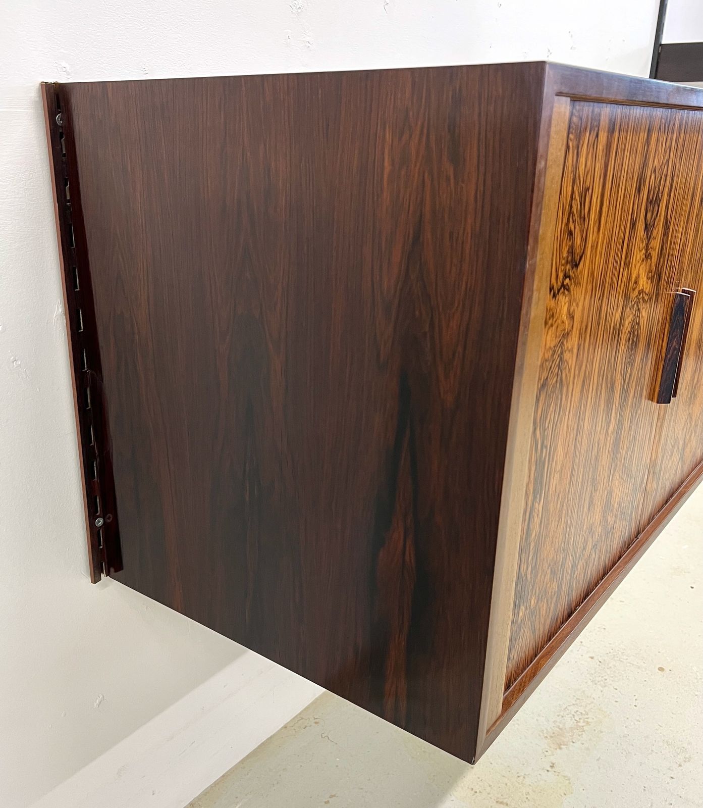 625.0 Rosewood Tambour Cabinet By Kai Kristiansen For Feldballes photo