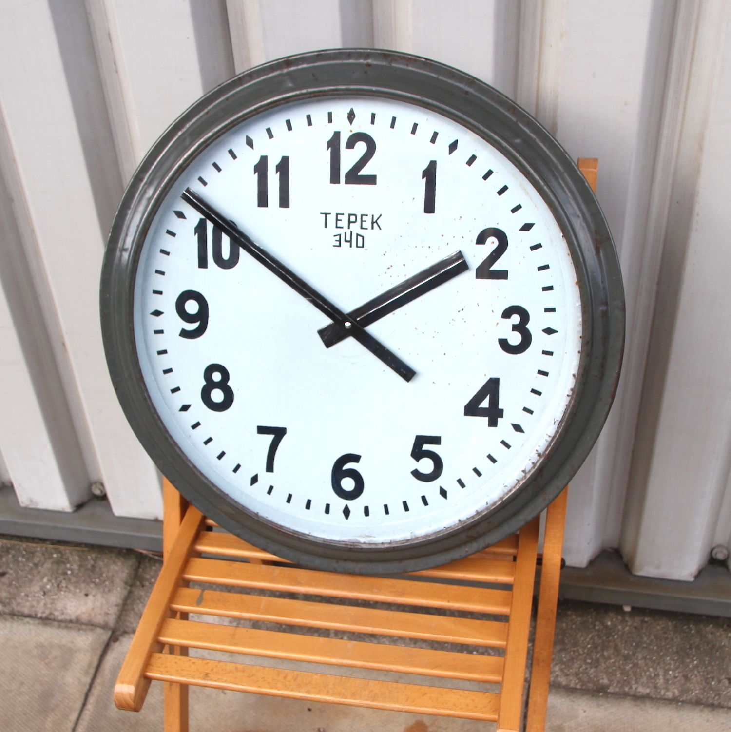 Large 55cm Russian Vintage Factory Wall Clock. Fully Guaranteed. London Timepiece
