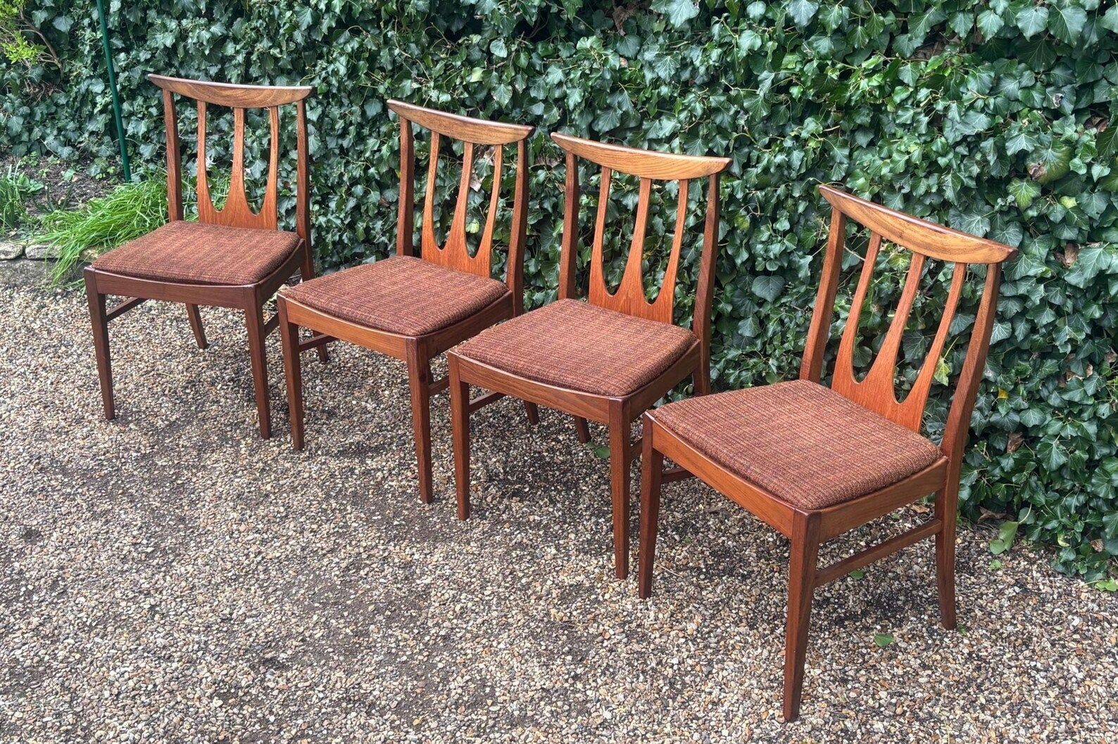 Vintage 1960’s G Plan Brasilia Teak Dining Chairs photo vintage