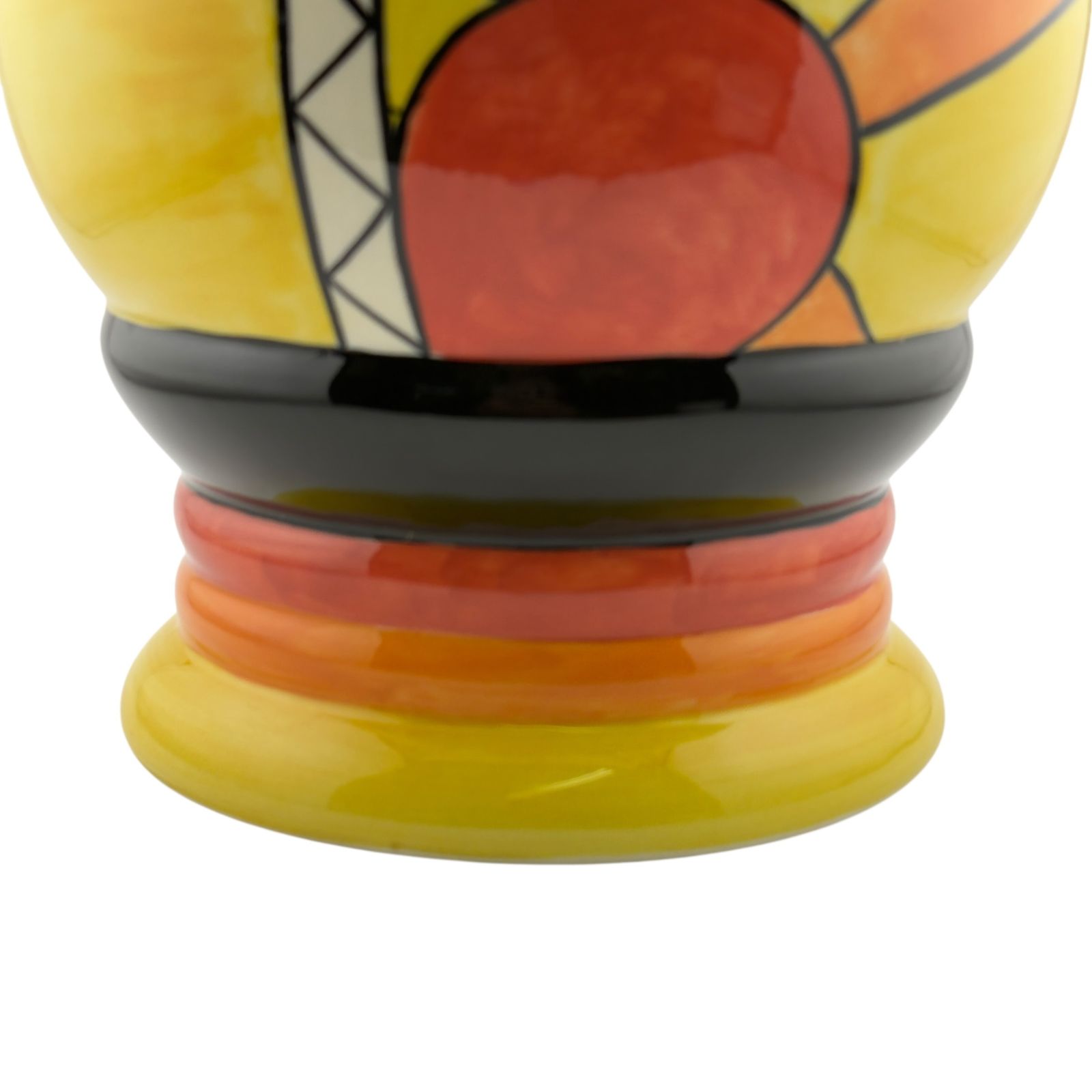 Lorna Bailey “Sunburst” Art Deco Vase – Old Ellgreave Pottery – Hand Painted photo vintage