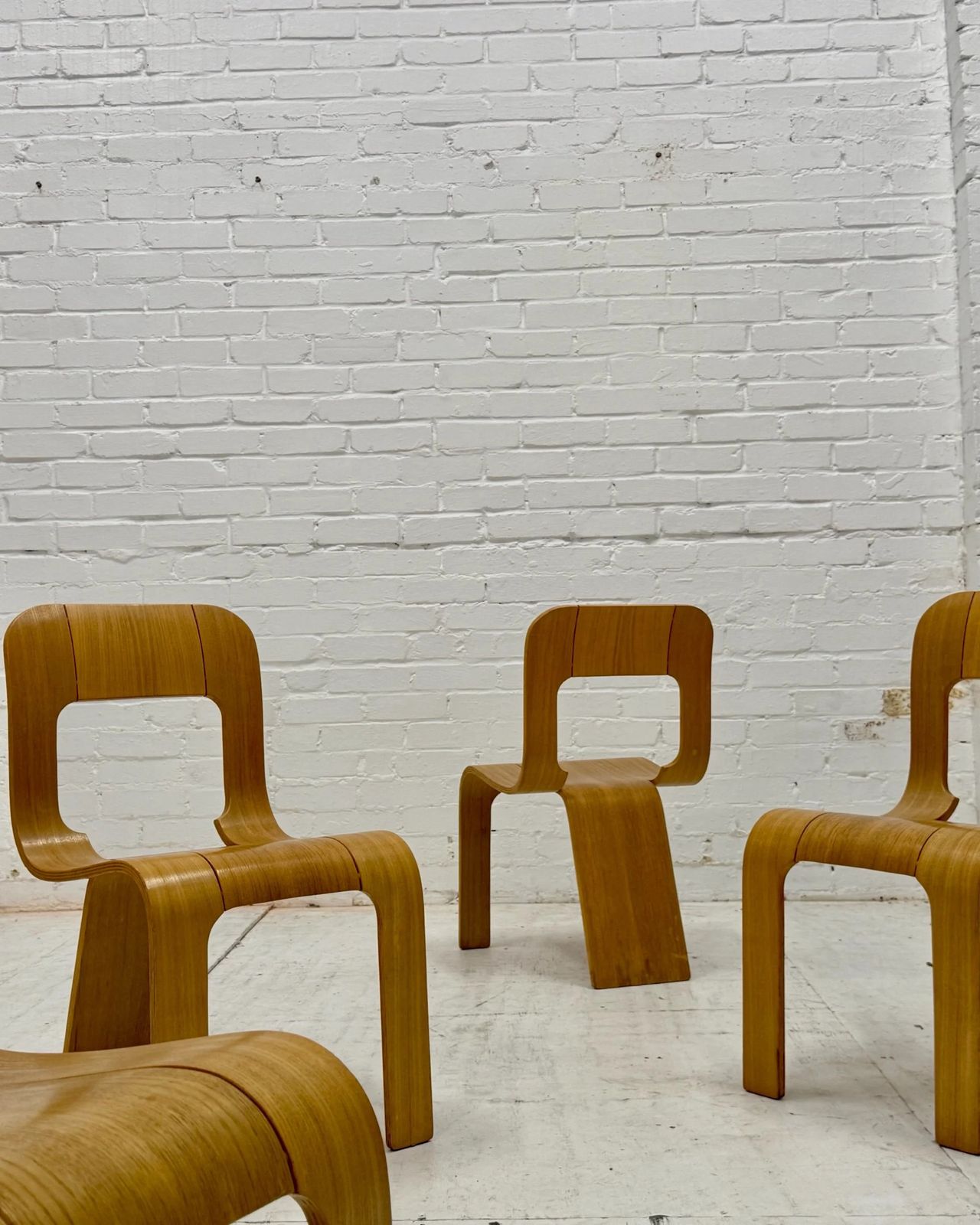 Set Of Four “Esse” Chairs By Gigi Sabadin For Stilwood, Italy, 1973.