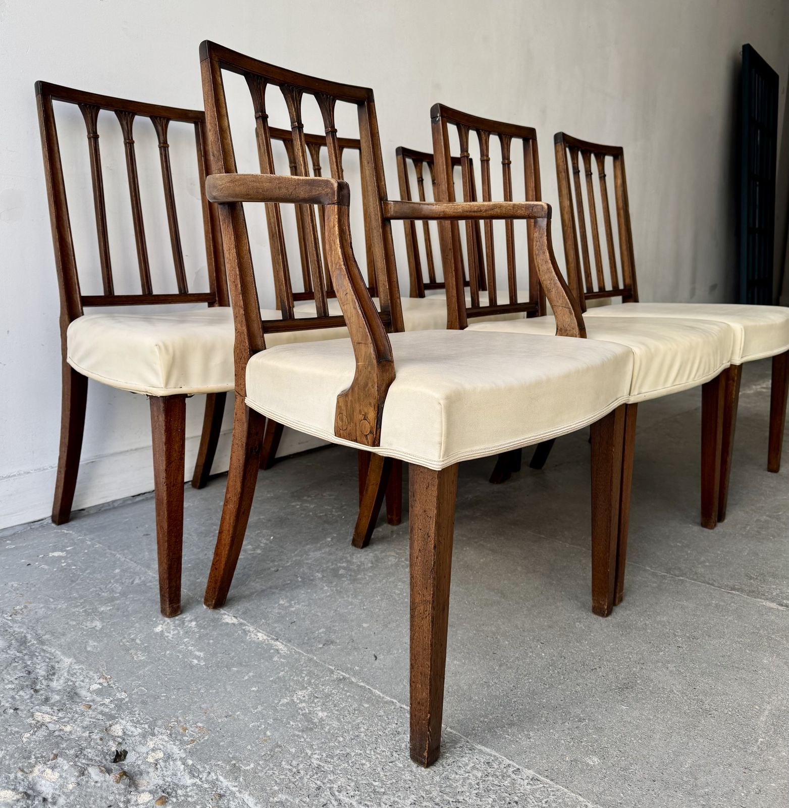 Set Of 6 Georgian Mahogany Dining Chairs photo furniture