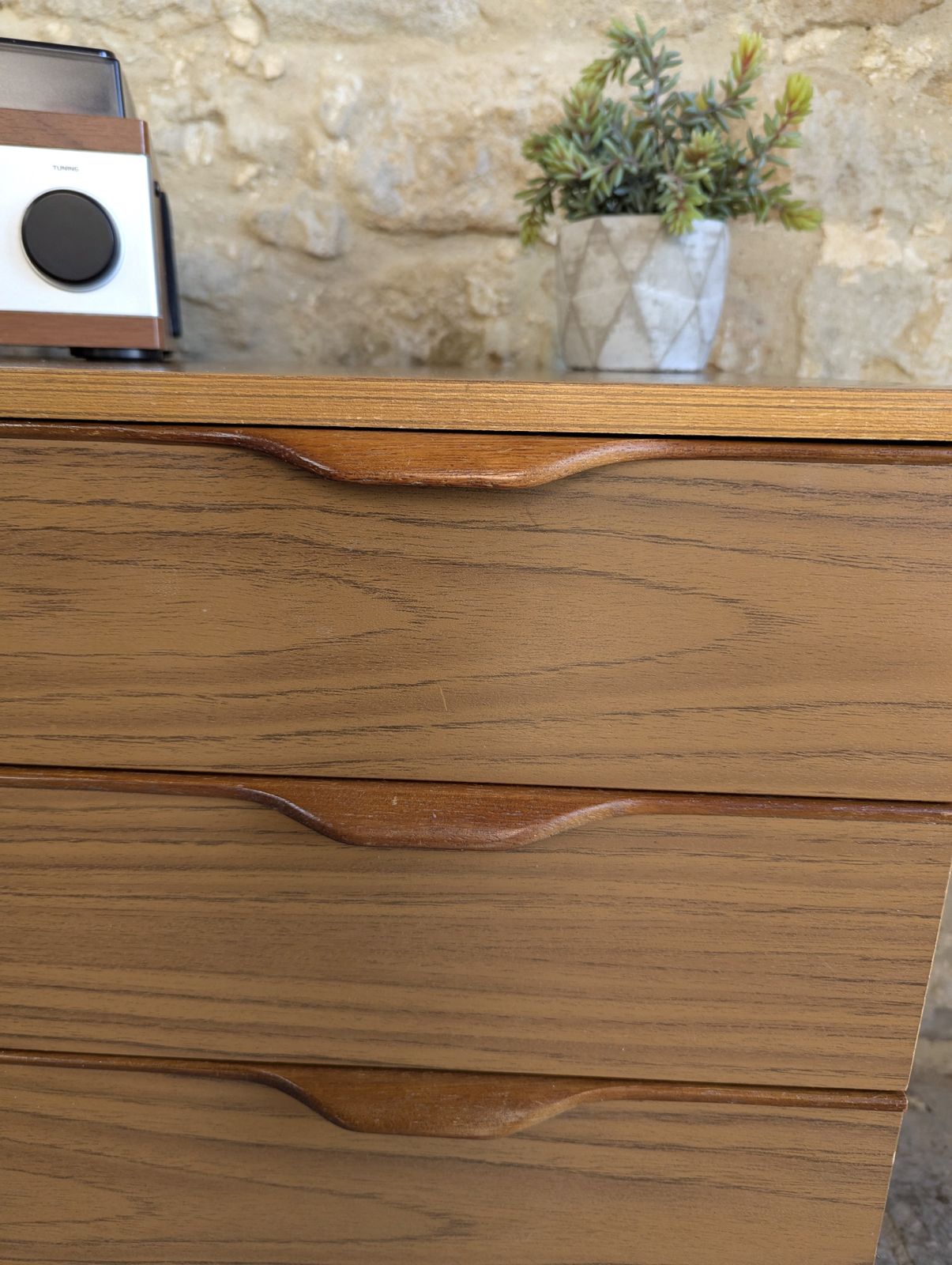 photo furniture Mid Century Compact Chest Of Drawers By Europa   Teak Finish   Sku 125