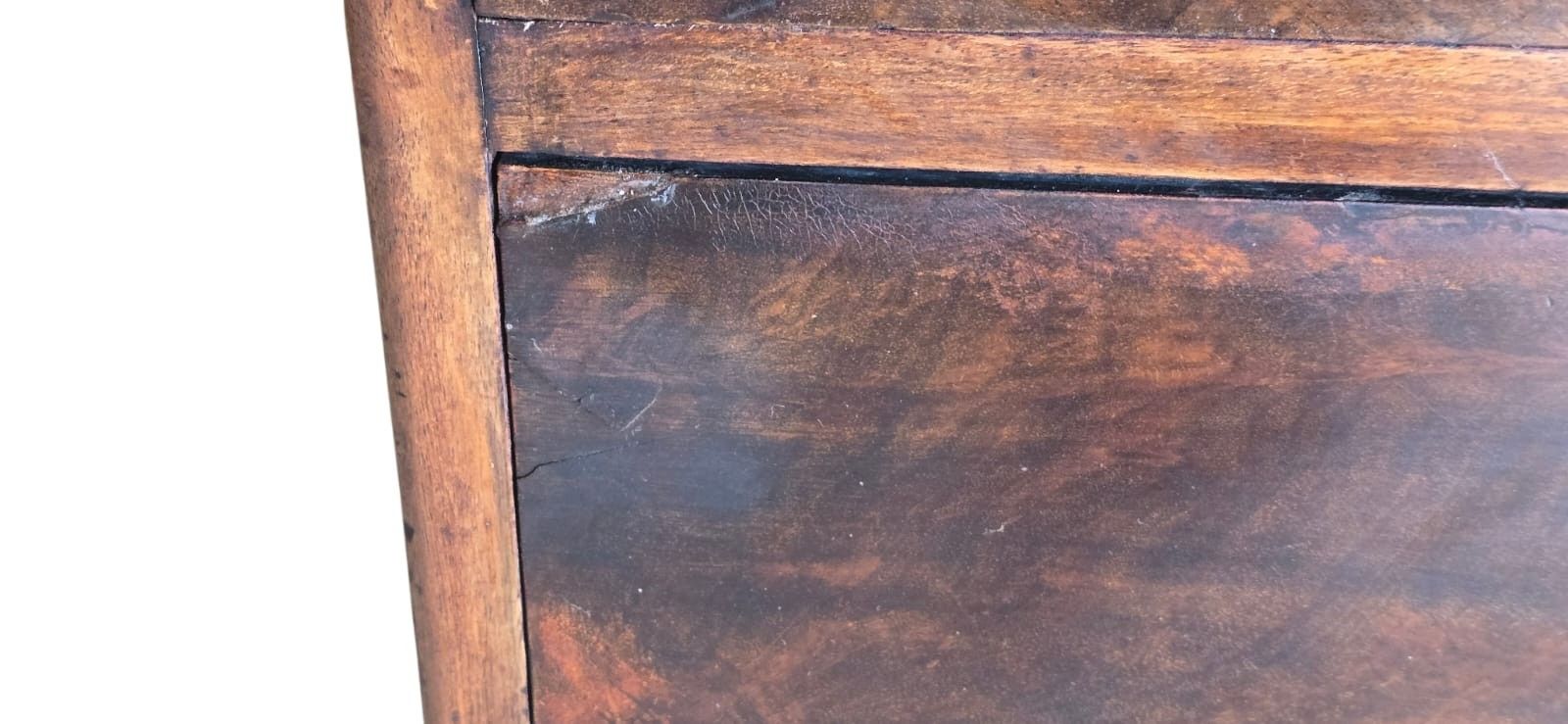 Antique Victorian Stained Pine Chest Of Drawers 2 Over 3 photo vinterior