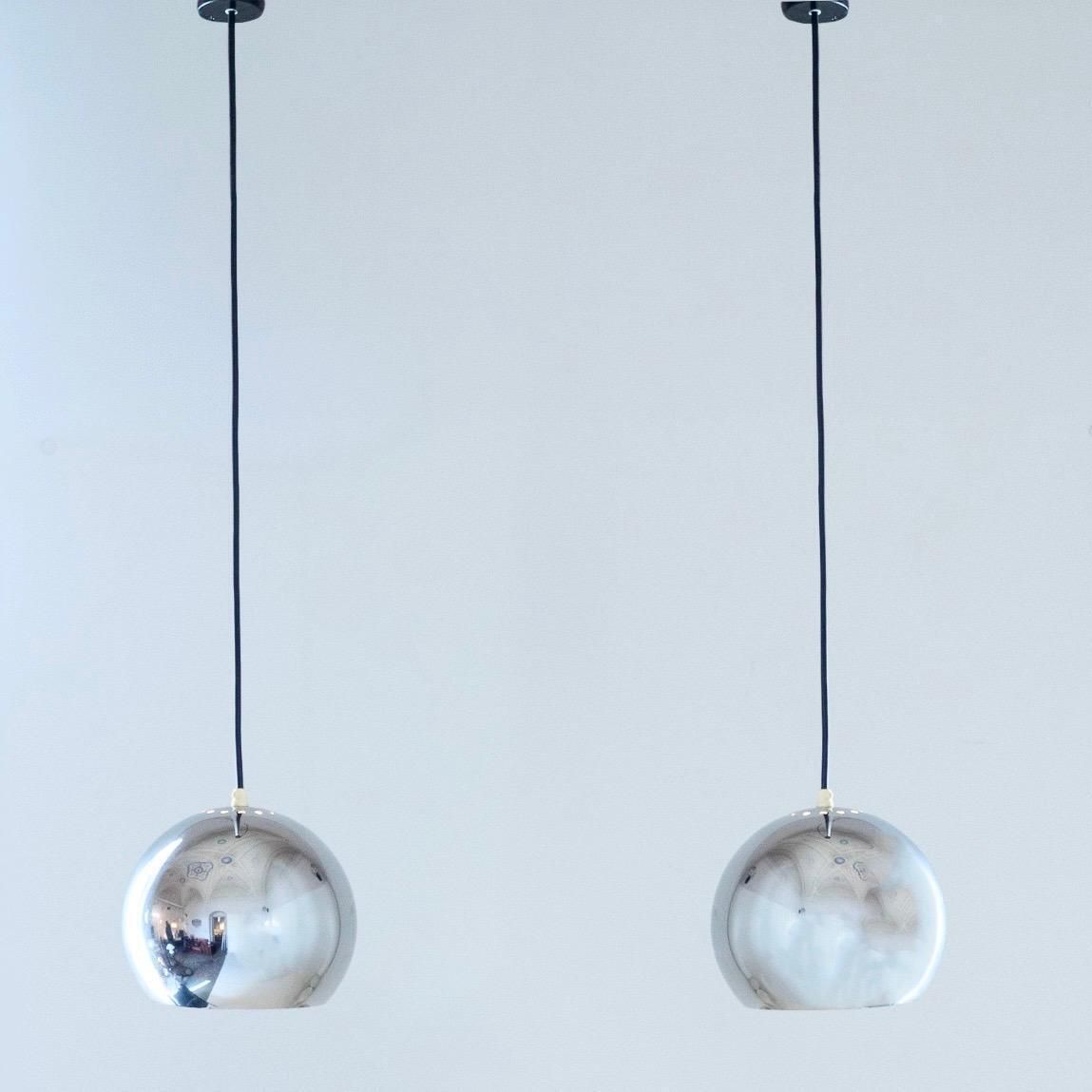 Mid   Century Modern Eye Ball Reggiani Pendant, Italy, Set Of Two photo furniture
