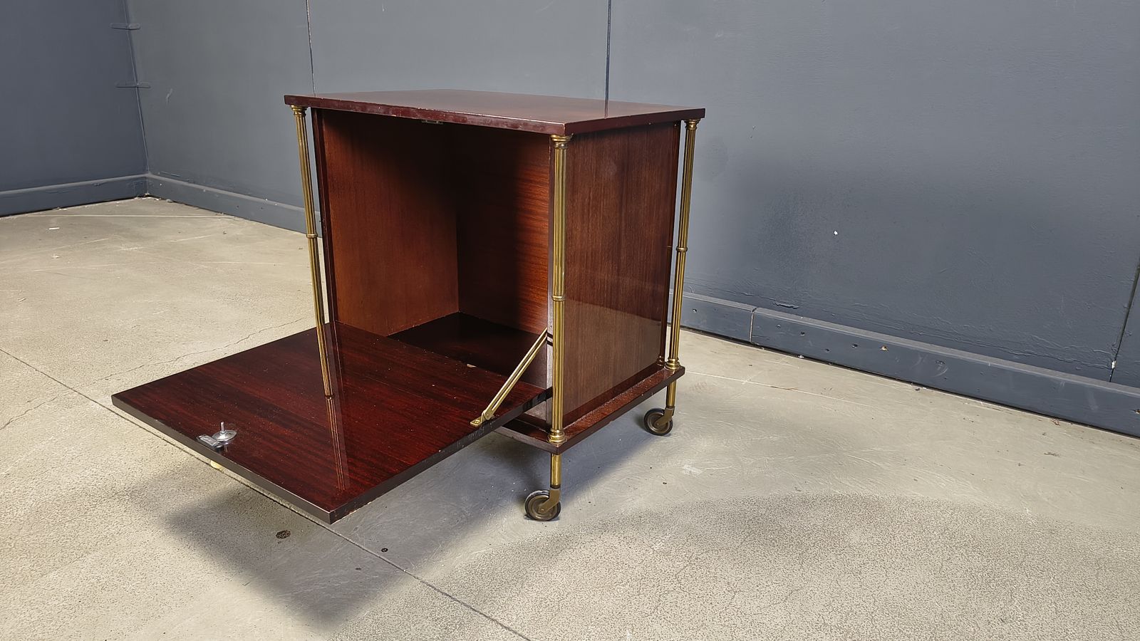Mid Century Modern French Bar Cabinet, 1960s photo vintage