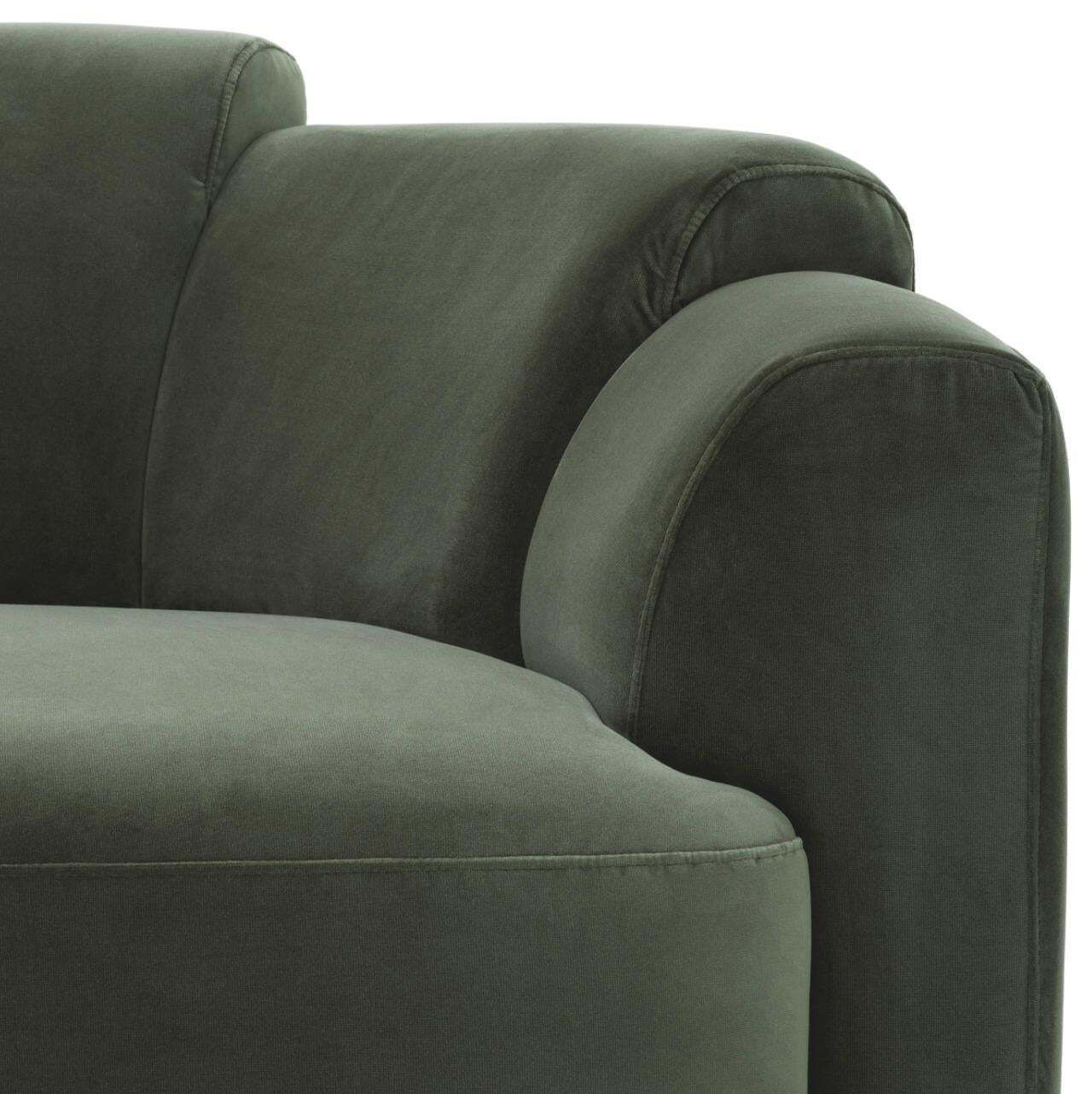 Swivel Chair In Torrin Green Velvet photo buy