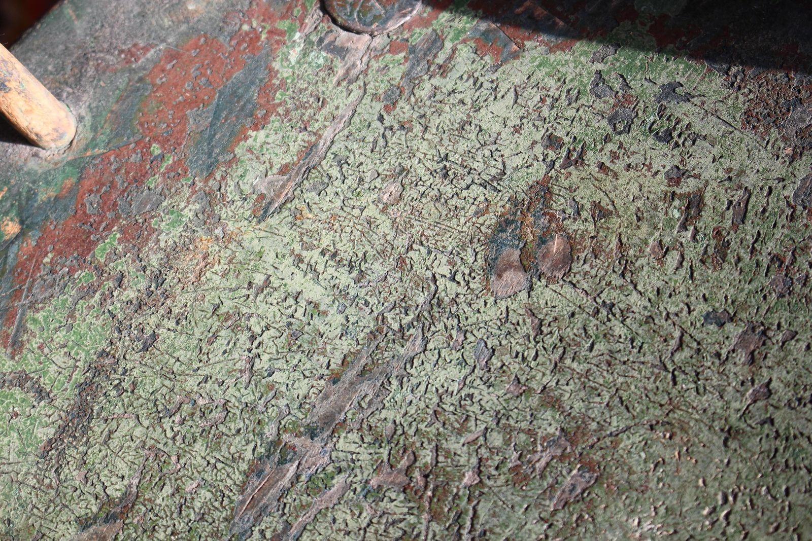 Early 19th Century Welsh Stick Back Chair Original Green Paint Folk Art photo vinterior