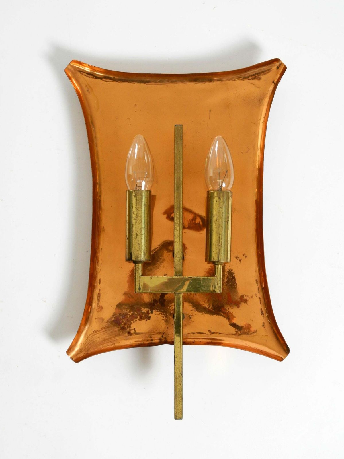 photo furniture Unique Large Heavy Mid Century Church Wall Lamps Made Of Copper And Brass