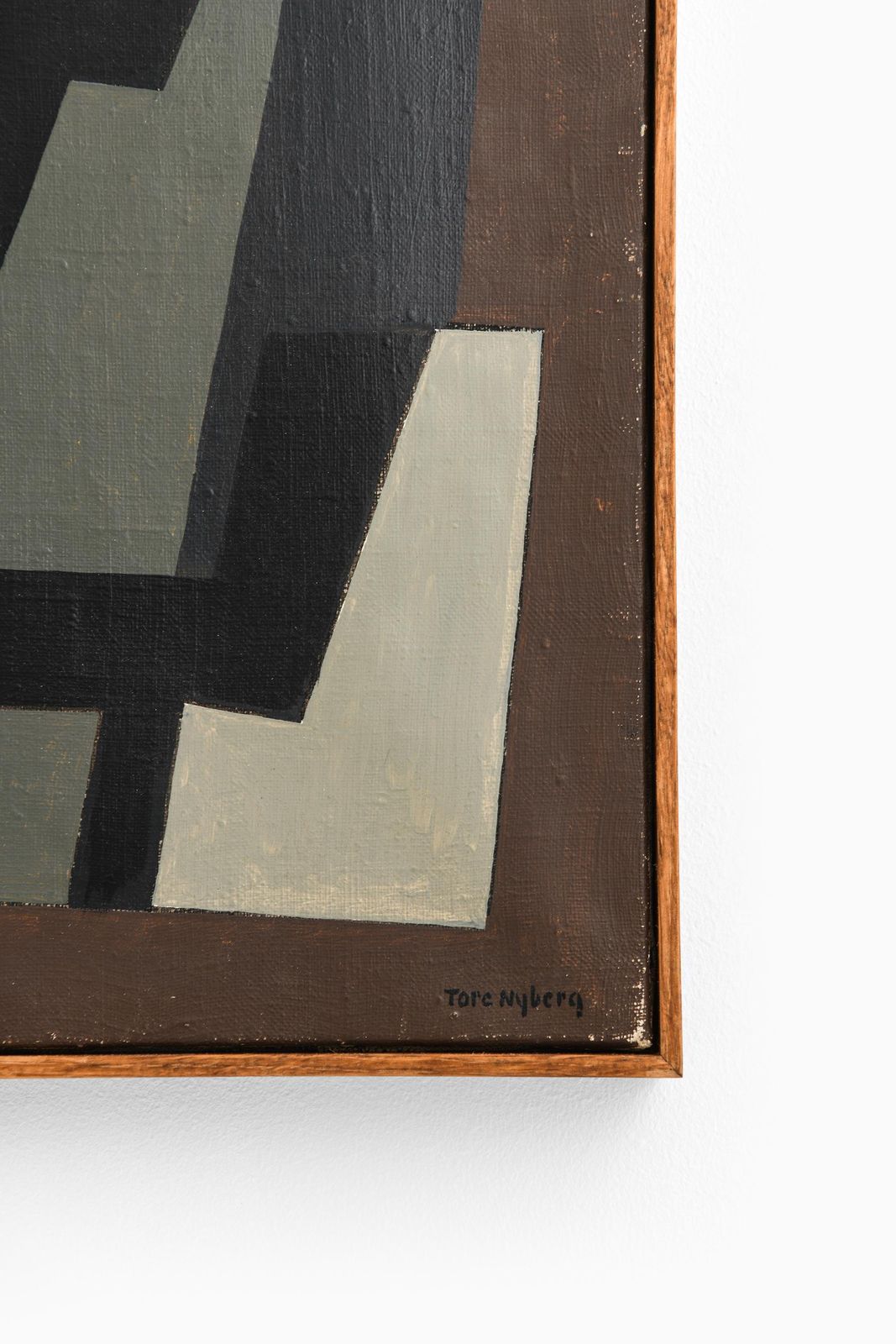 Oil Painting By Tore Nyberg, 1950s photo for sale