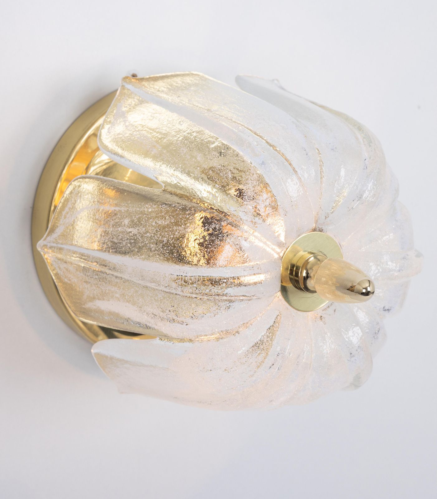 1 Of 6 Petite Round Murano Glass Flush Mount By Limburg, Germany, 1970s photo furniture