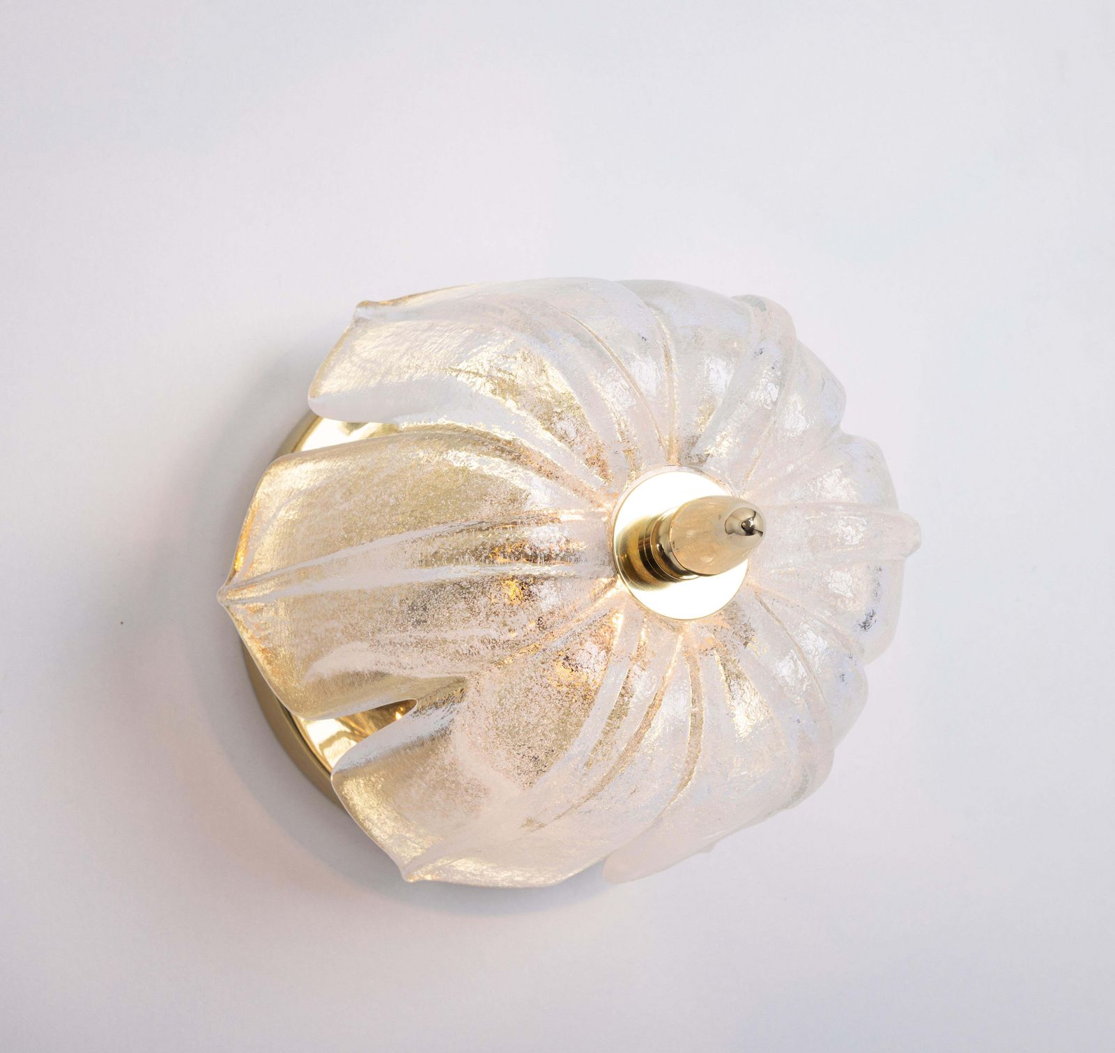 photo buy 1 Of 6 Petite Round Murano Glass Flush Mount By Limburg, Germany, 1970s