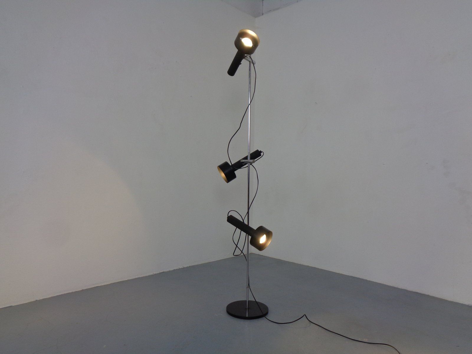 Adjustable 3 Spot Floor Lamp By Edi Franz For Swiss Lamps, Switzerland, 1960s photo furniture