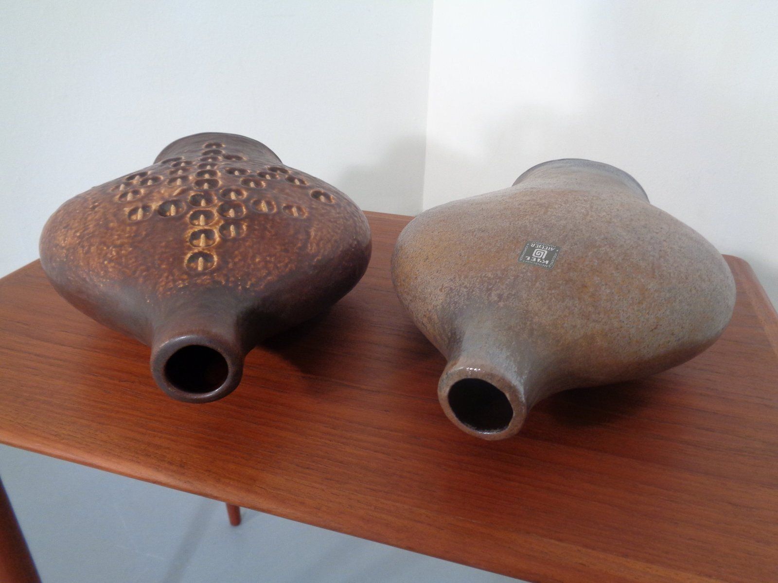 Studio Atelier Ceramic Vases By Gerda Heuckeroth For Carstens Tönnieshof, 1960s, Set Of 2 photo 500.0